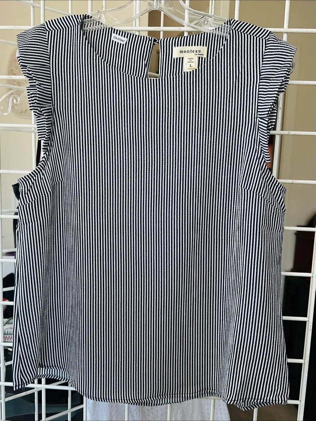 Monteau Striped Top - Size L thumbnail