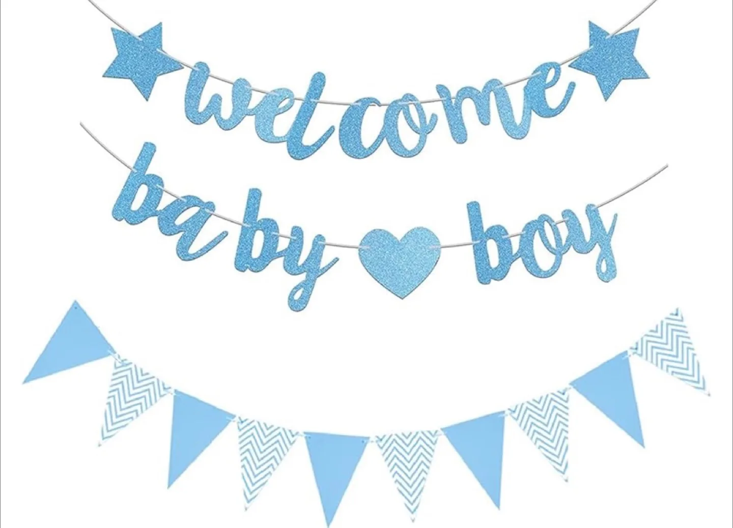 Blue Baby Boy Party Decorations thumbnail