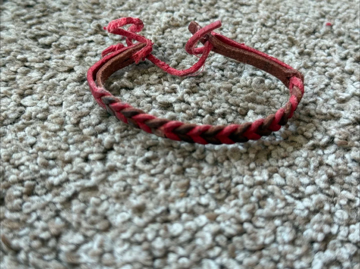 Handmade Braided Leather Bracelet thumbnail