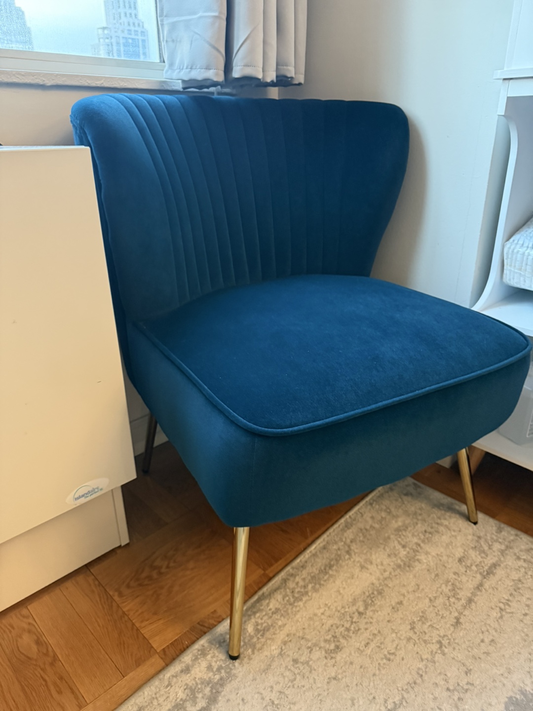 Stylish Teal Accent Chair - photo 2