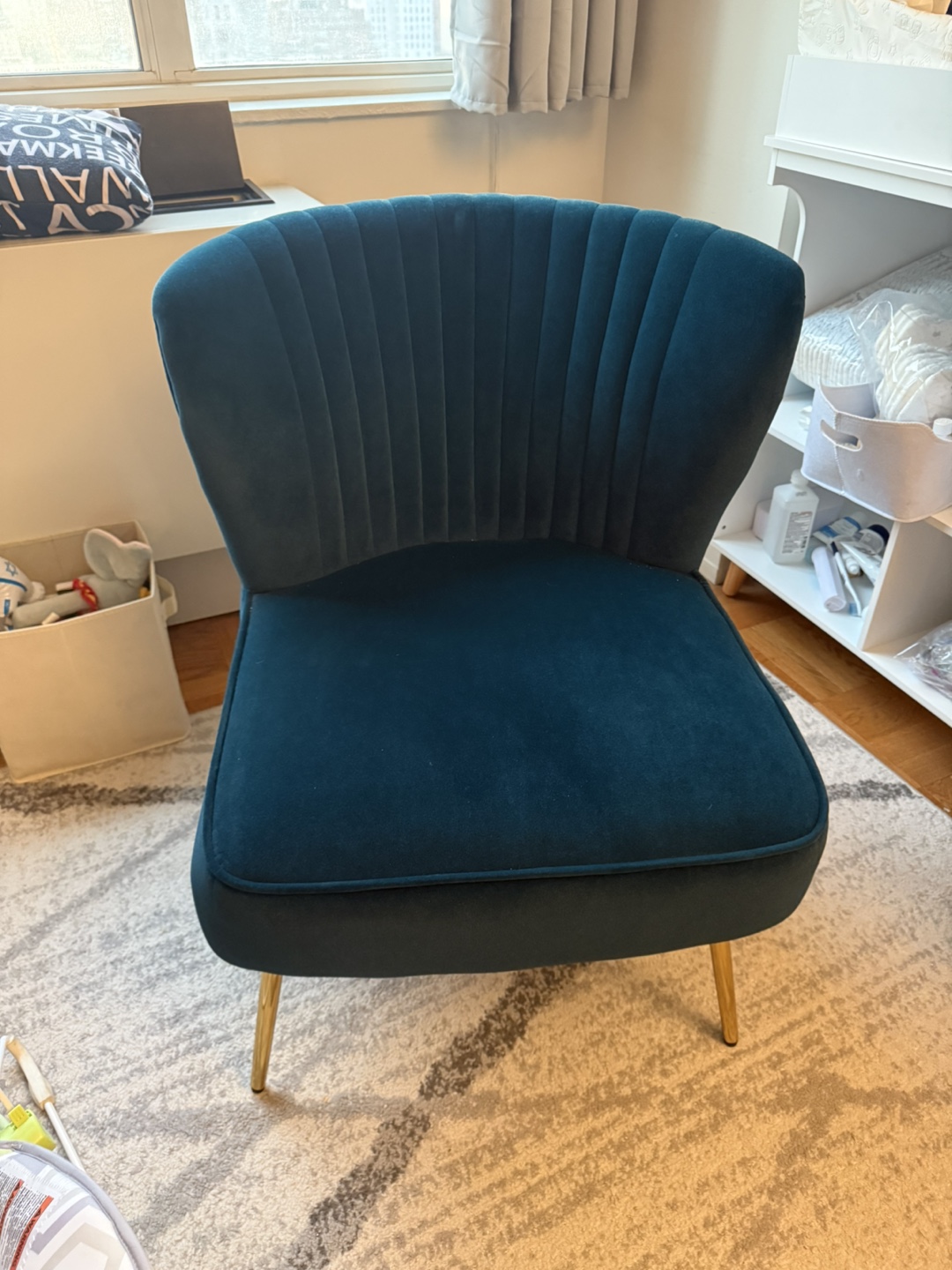Stylish Teal Accent Chair
