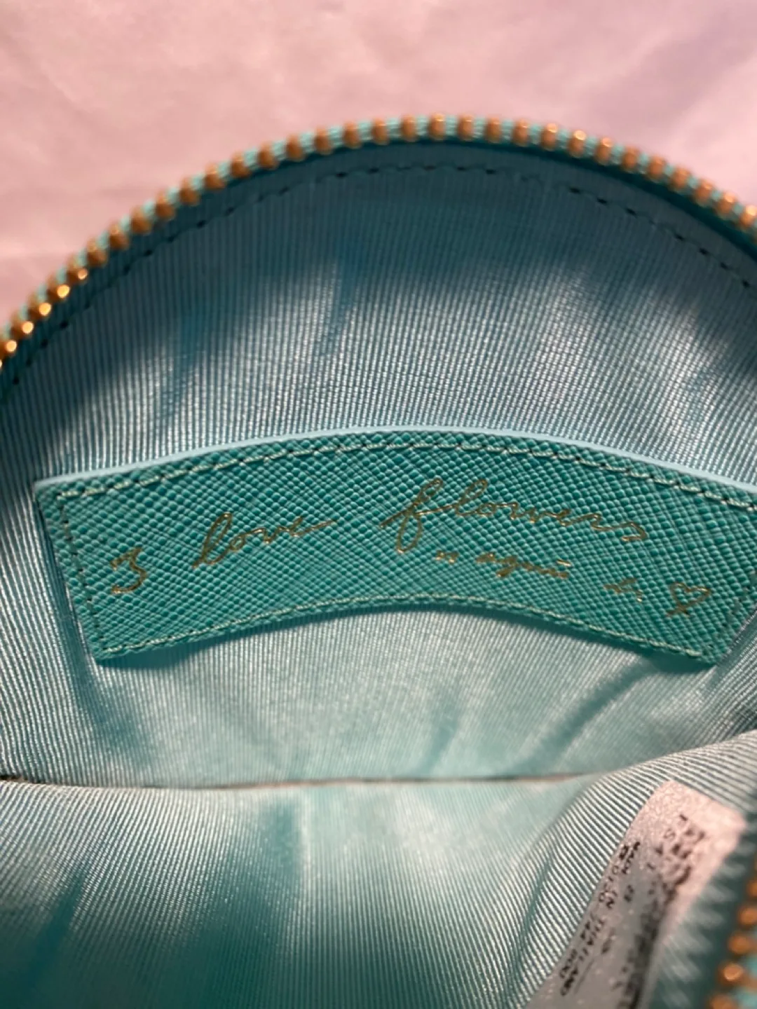 Agnès b. Teal Round Coin Purse image indicator(3)