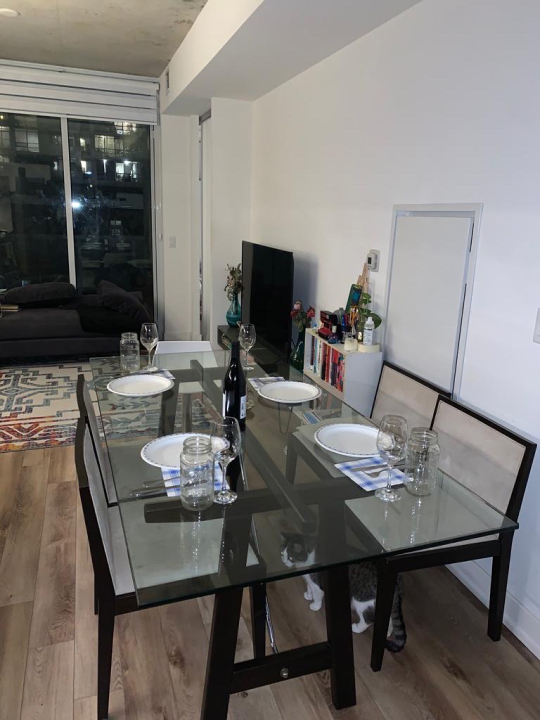 Glass Table and Chairs