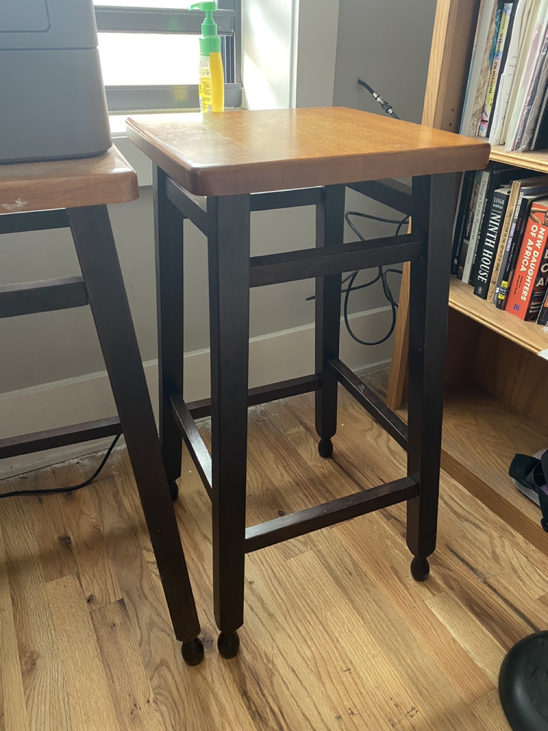 Two Wooden bar stools