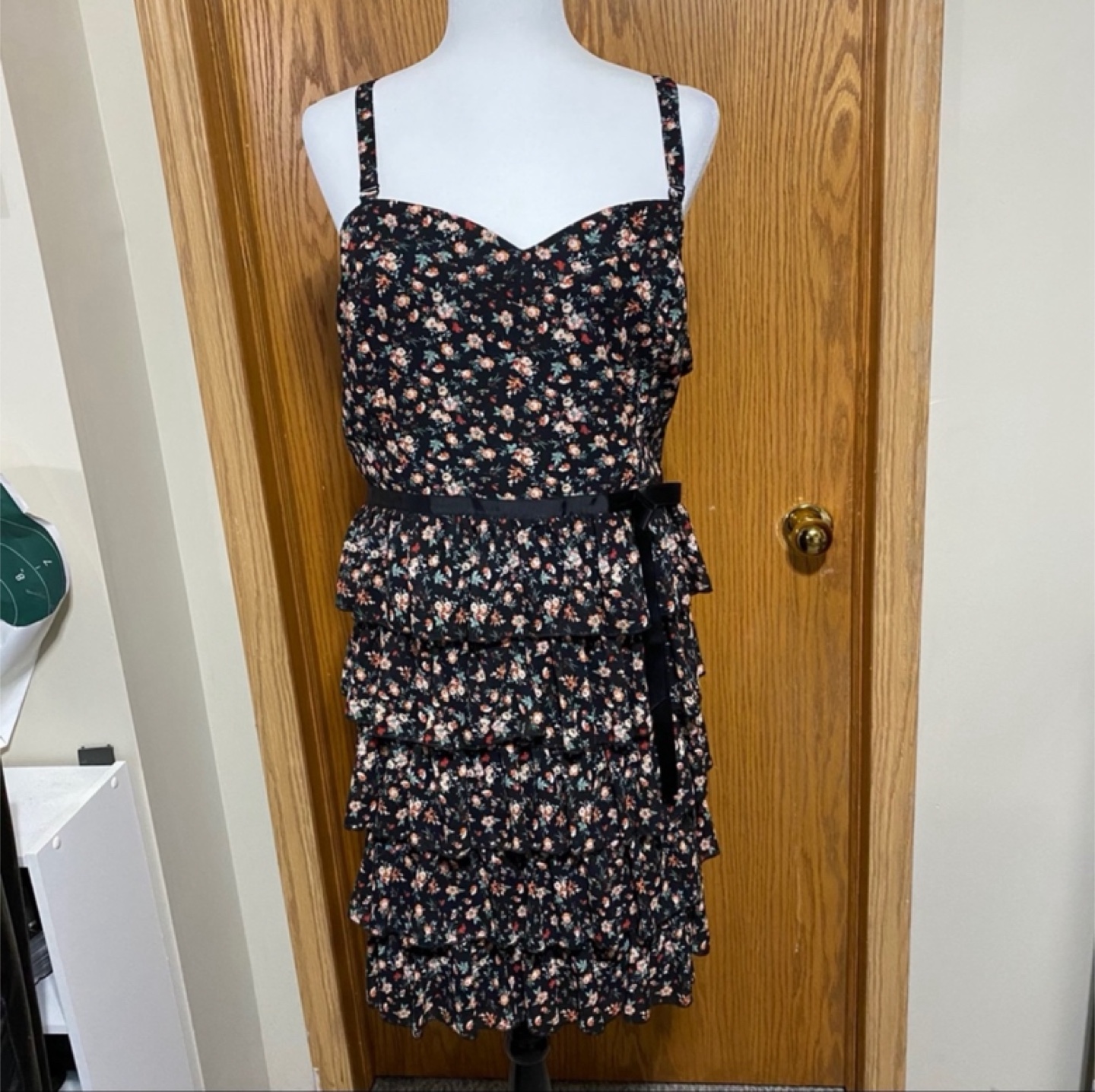 Beautiful plus size flower 3 tier dress