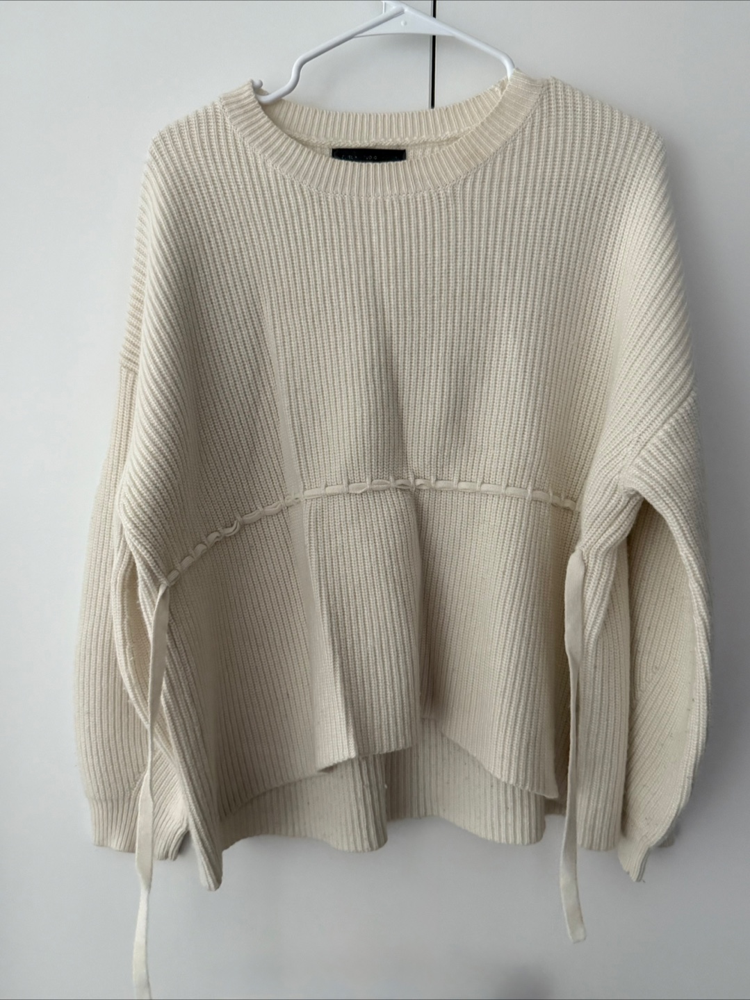 Cream-Coloured Knit Sweater