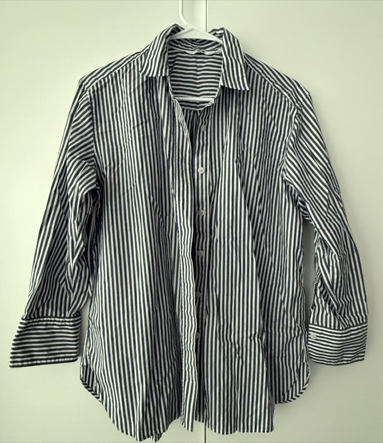 Striped button-down shirt - photo 3