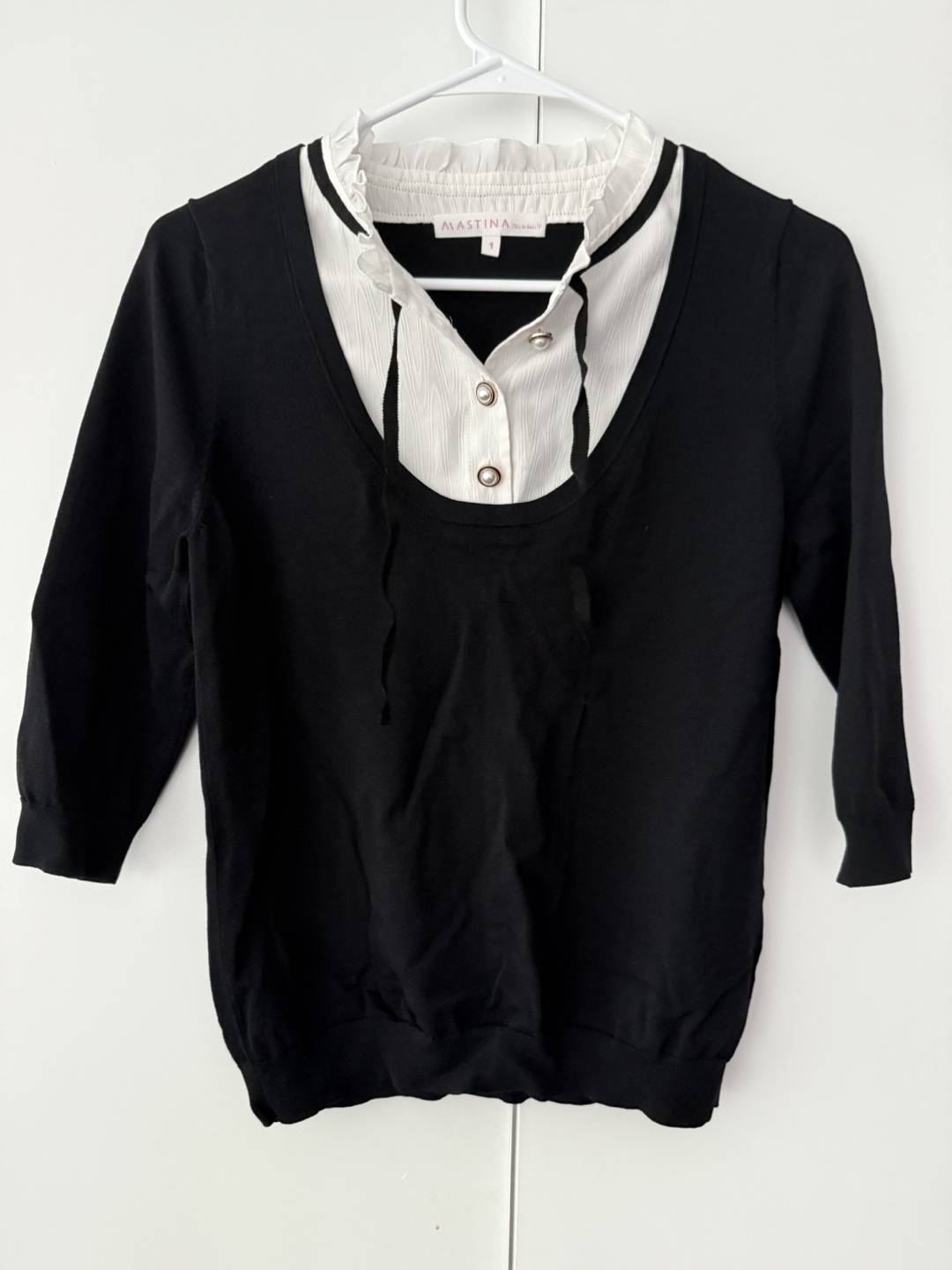Striped button-down shirt