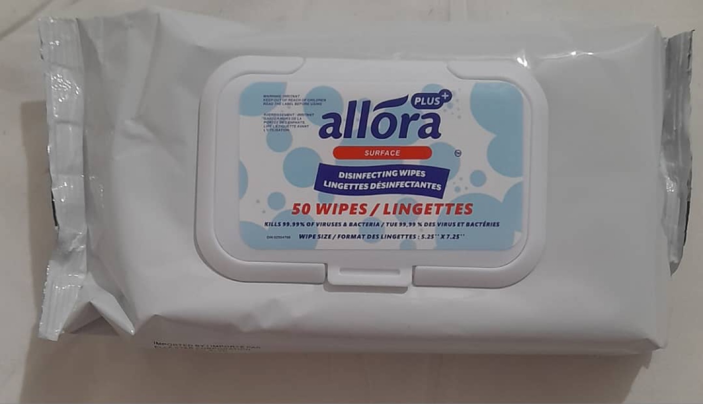 Allora Plus Disinfecting Wipes