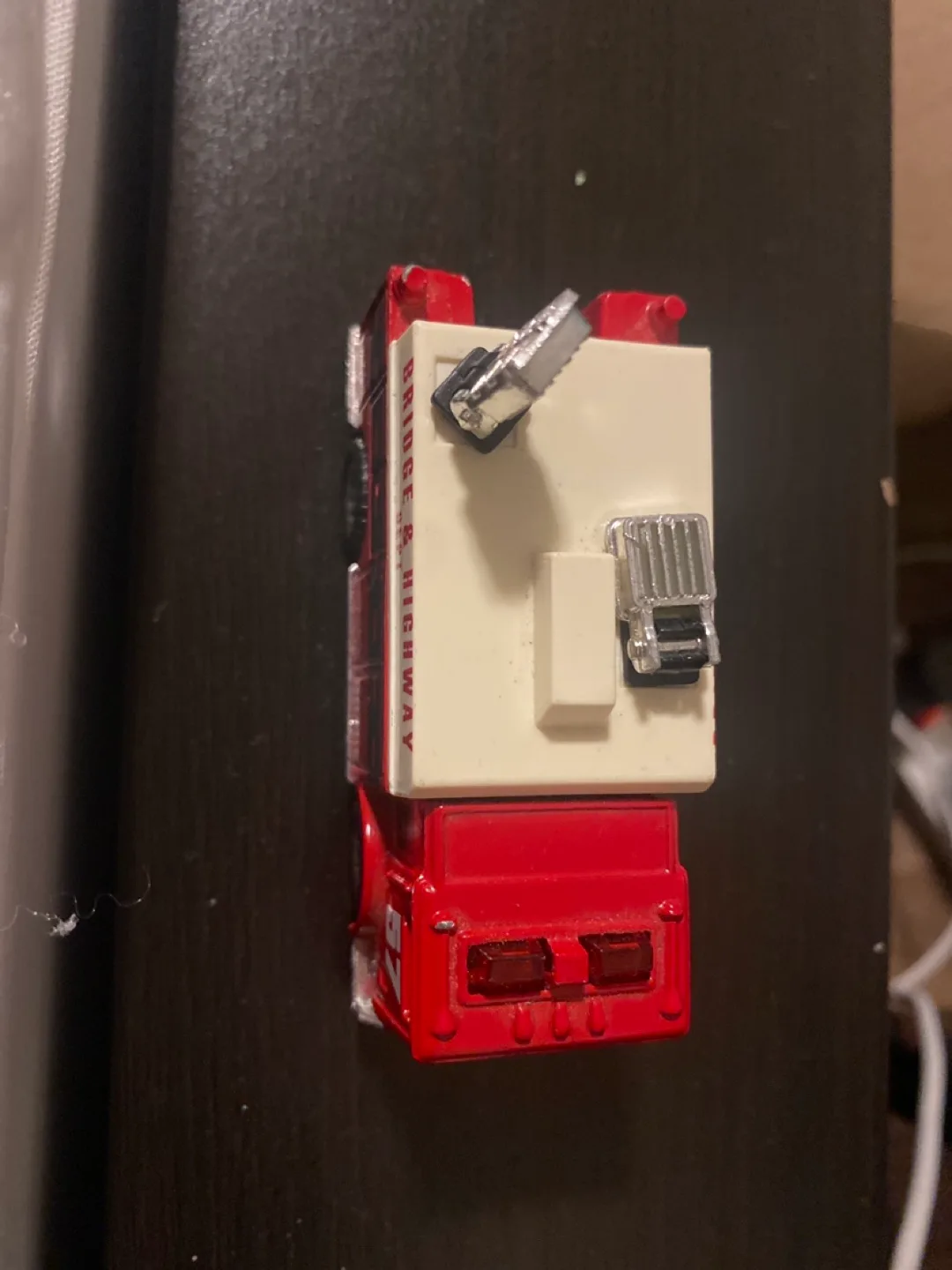 Red & White Bridge & Highway Truck Toy thumbnail