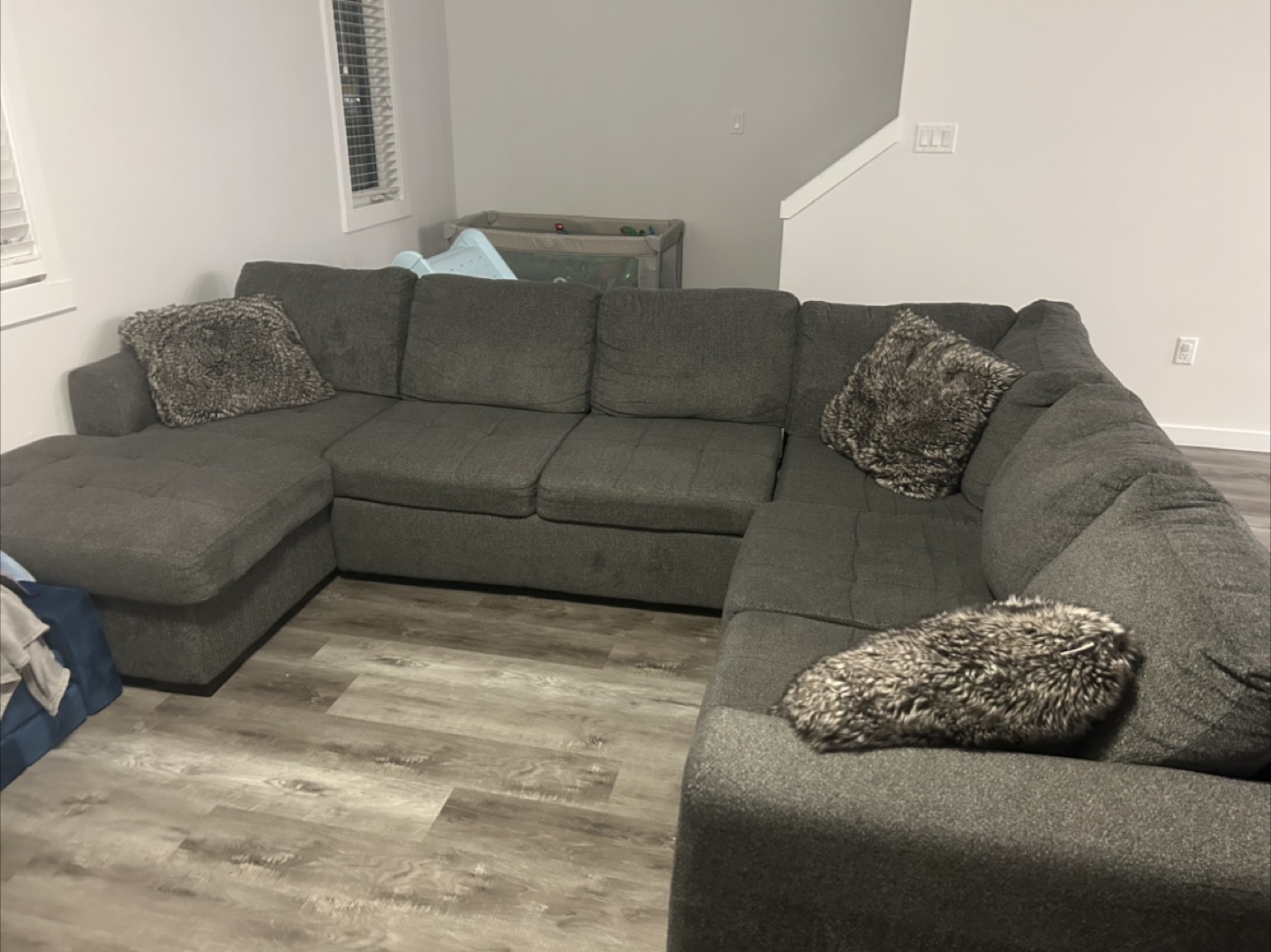 Sectional Sofa with Pillows - photo 2