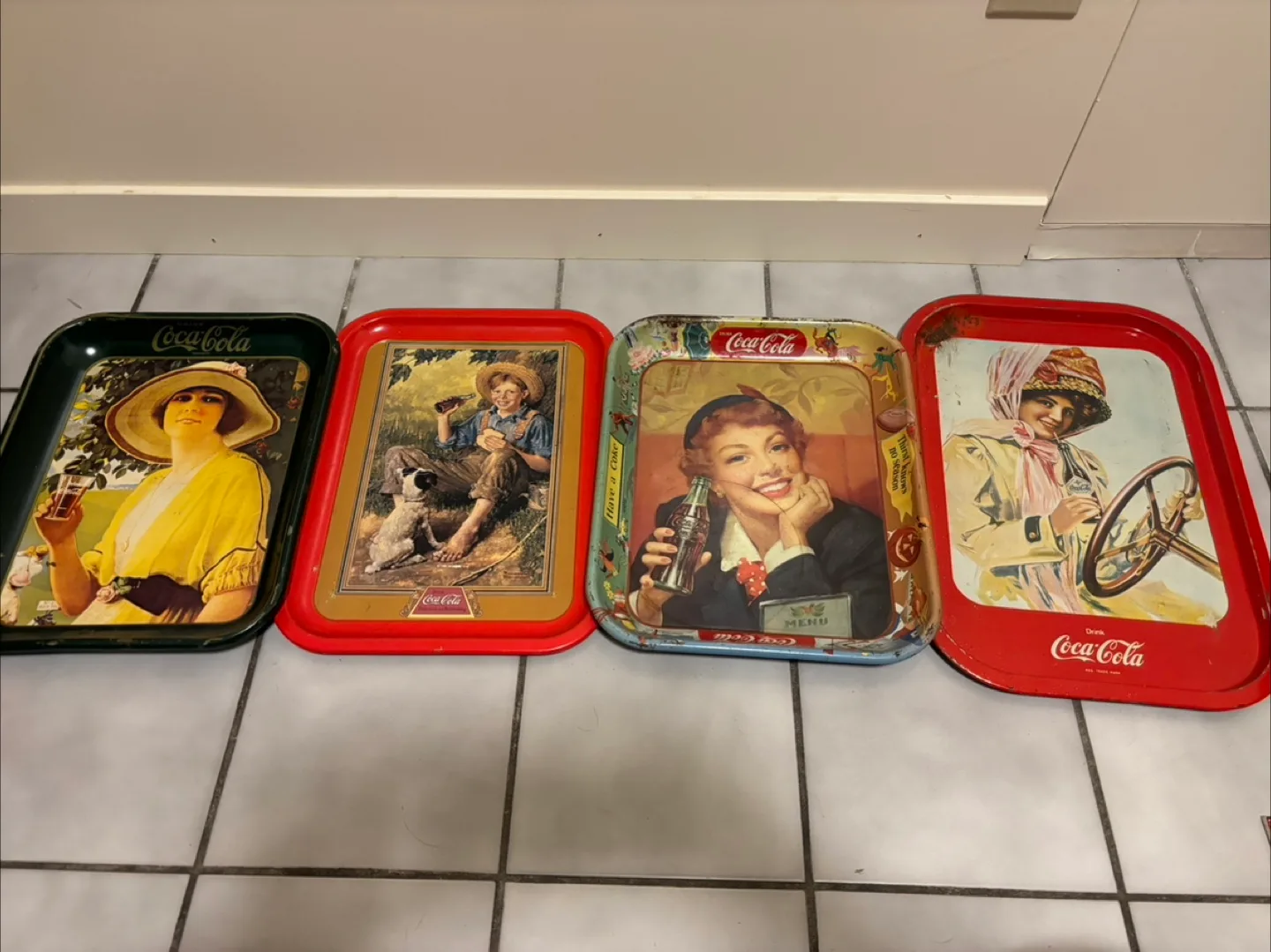 Vintage Coca-Cola Trays - Collectible thumbnail