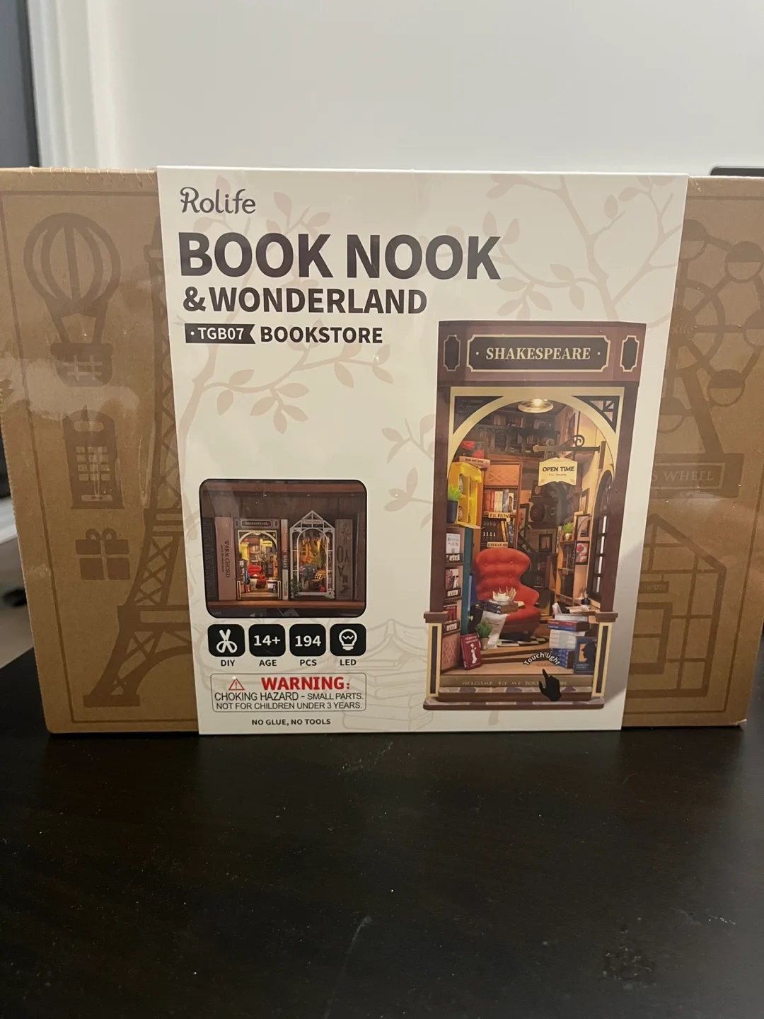 Rolife Book Nook – TGB07 Bookstore (DIY Miniature Kit) thumbnail