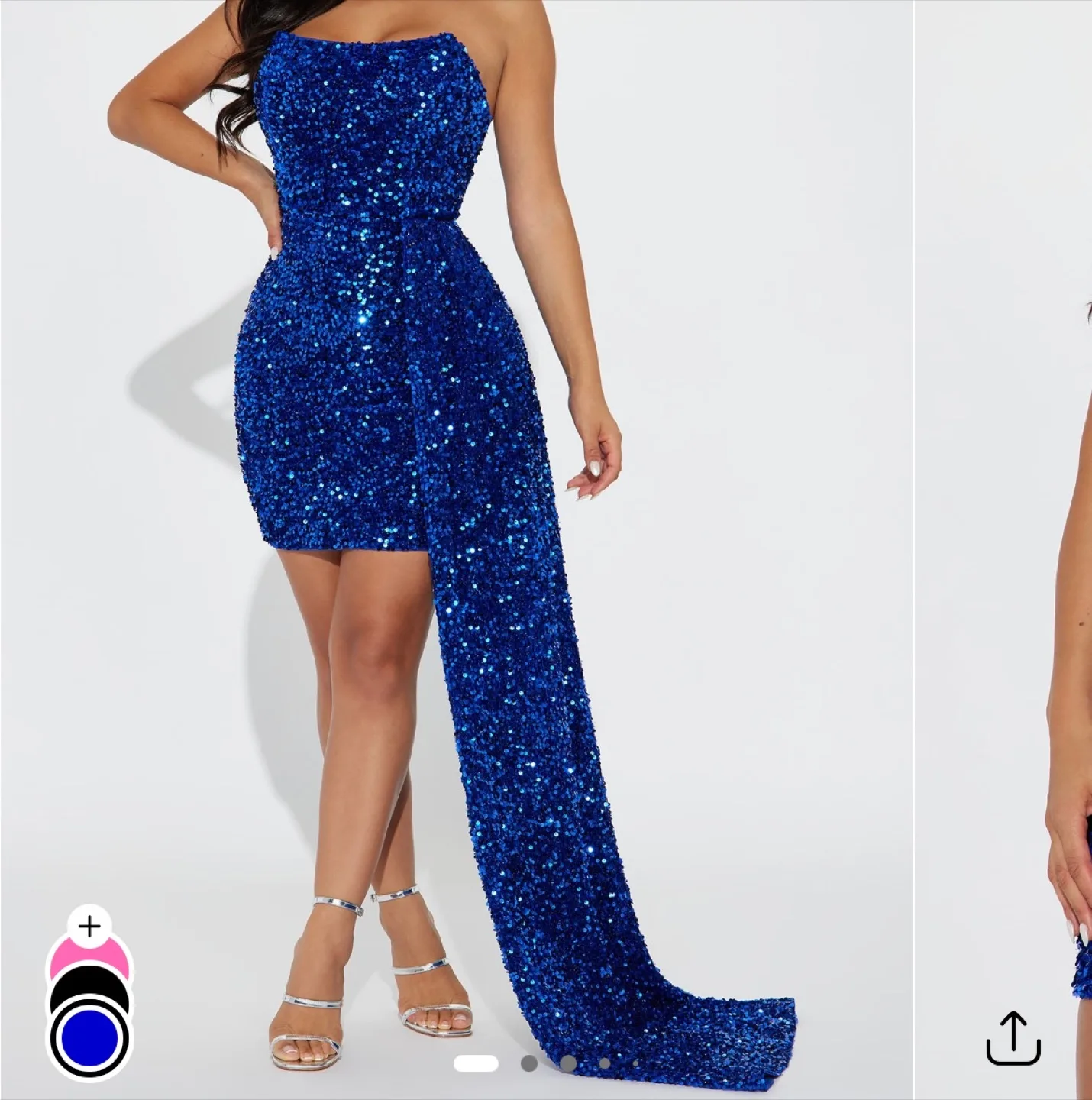 Sparkling Blue Mini Dress thumbnail