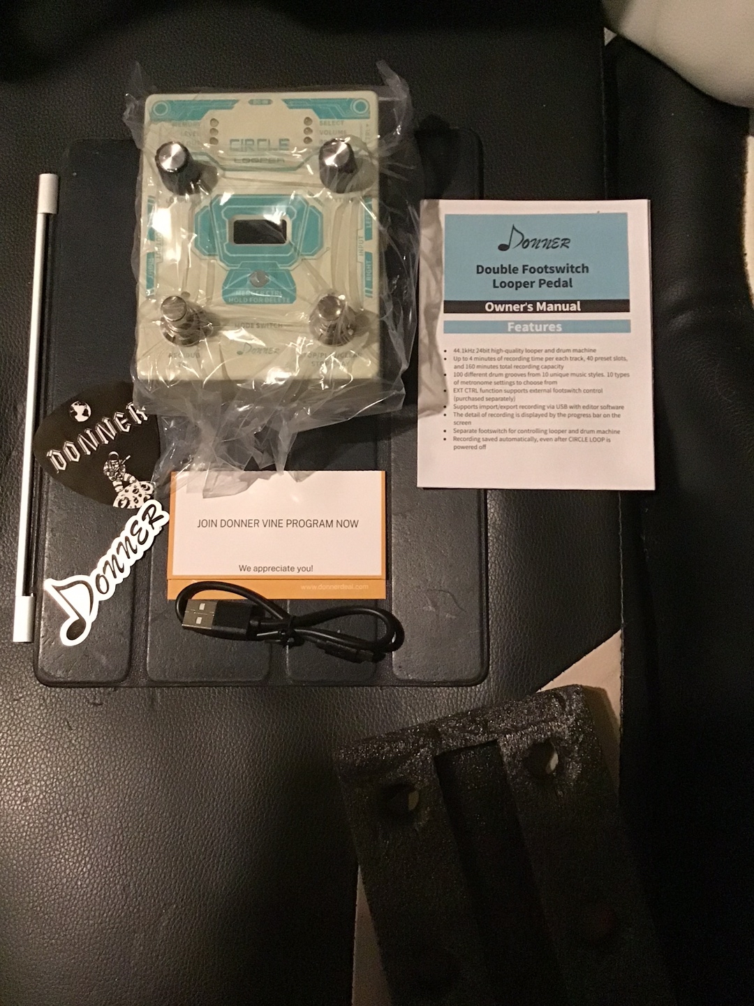 Donner Circle Looper Pedal new never used - photo 4