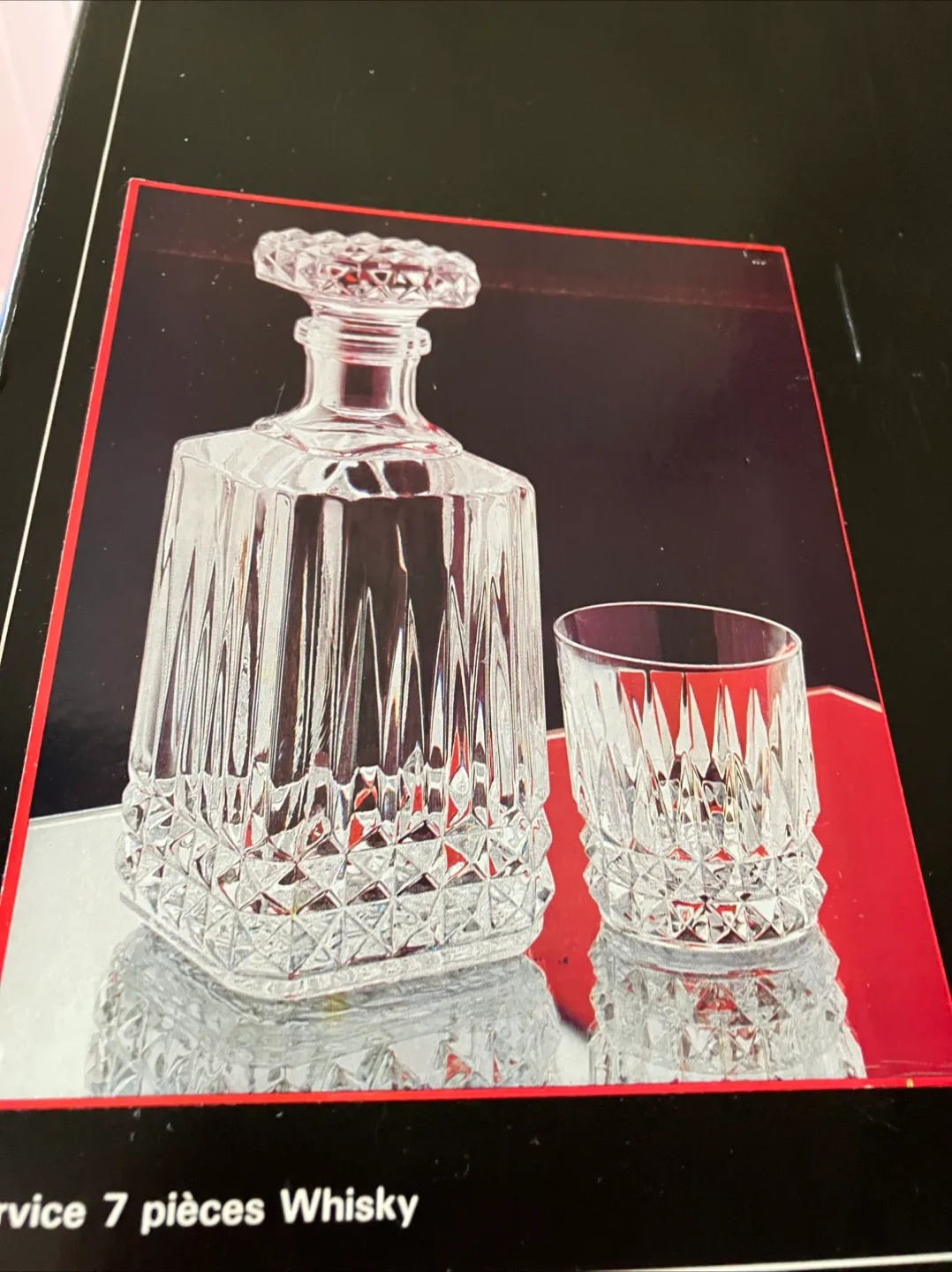 🥕💚Crystal  d'Arques Whisky Set image indicator(2)