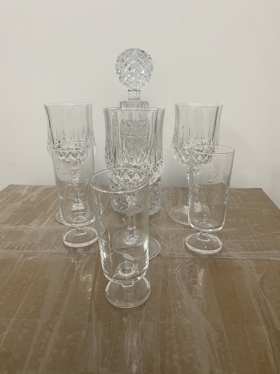 Elegant Crystal Decanter Set