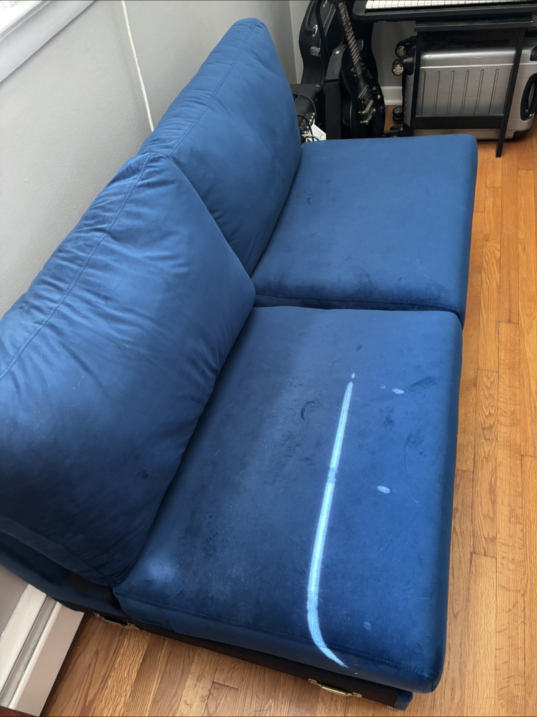 Blue Velvet Couch(LoveSeat) - photo 3