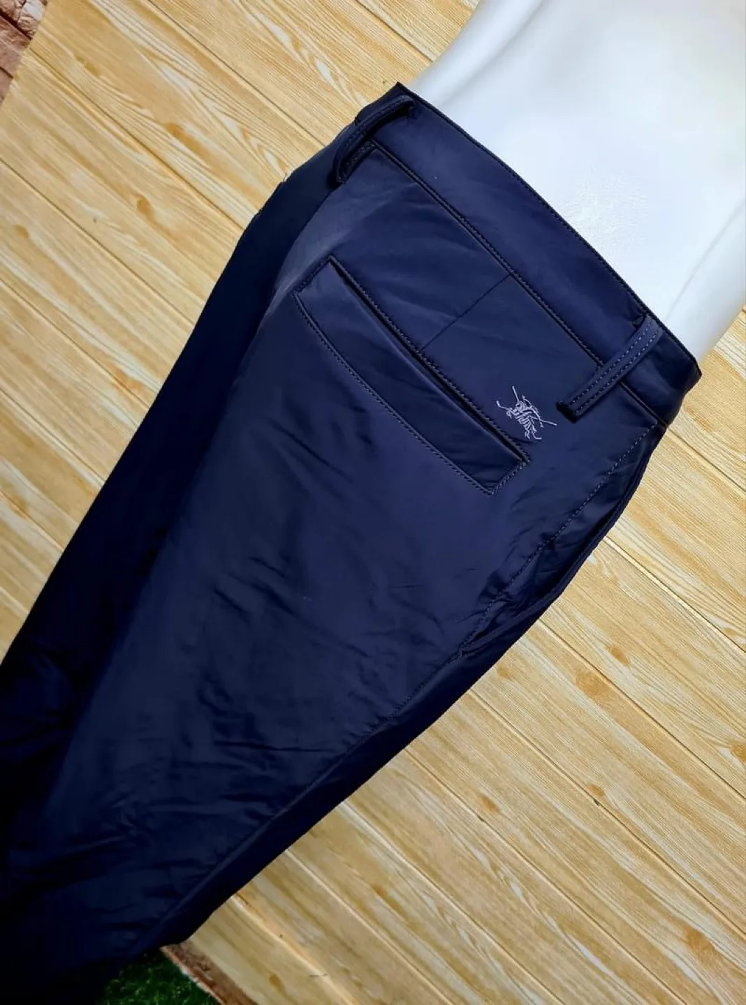 Burberry Navy Blue Pants thumbnail