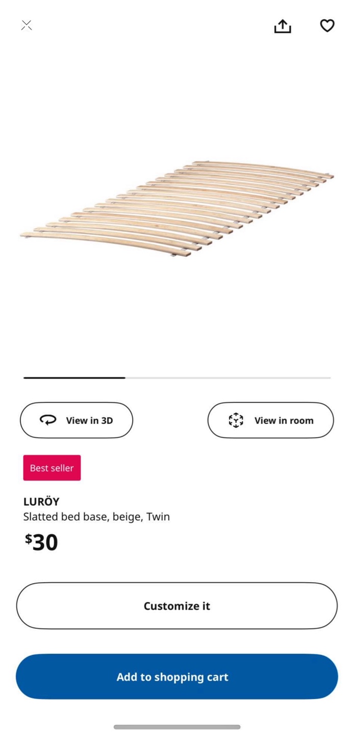 Twin Bed Base & Frame - photo 2