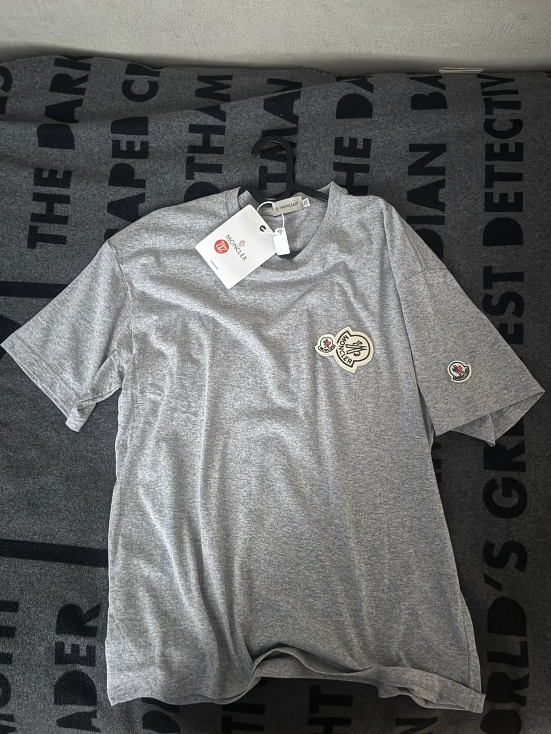 Moncler Double Patch Logo Cotton T-Shirt Size L Men's Tee thumbnail
