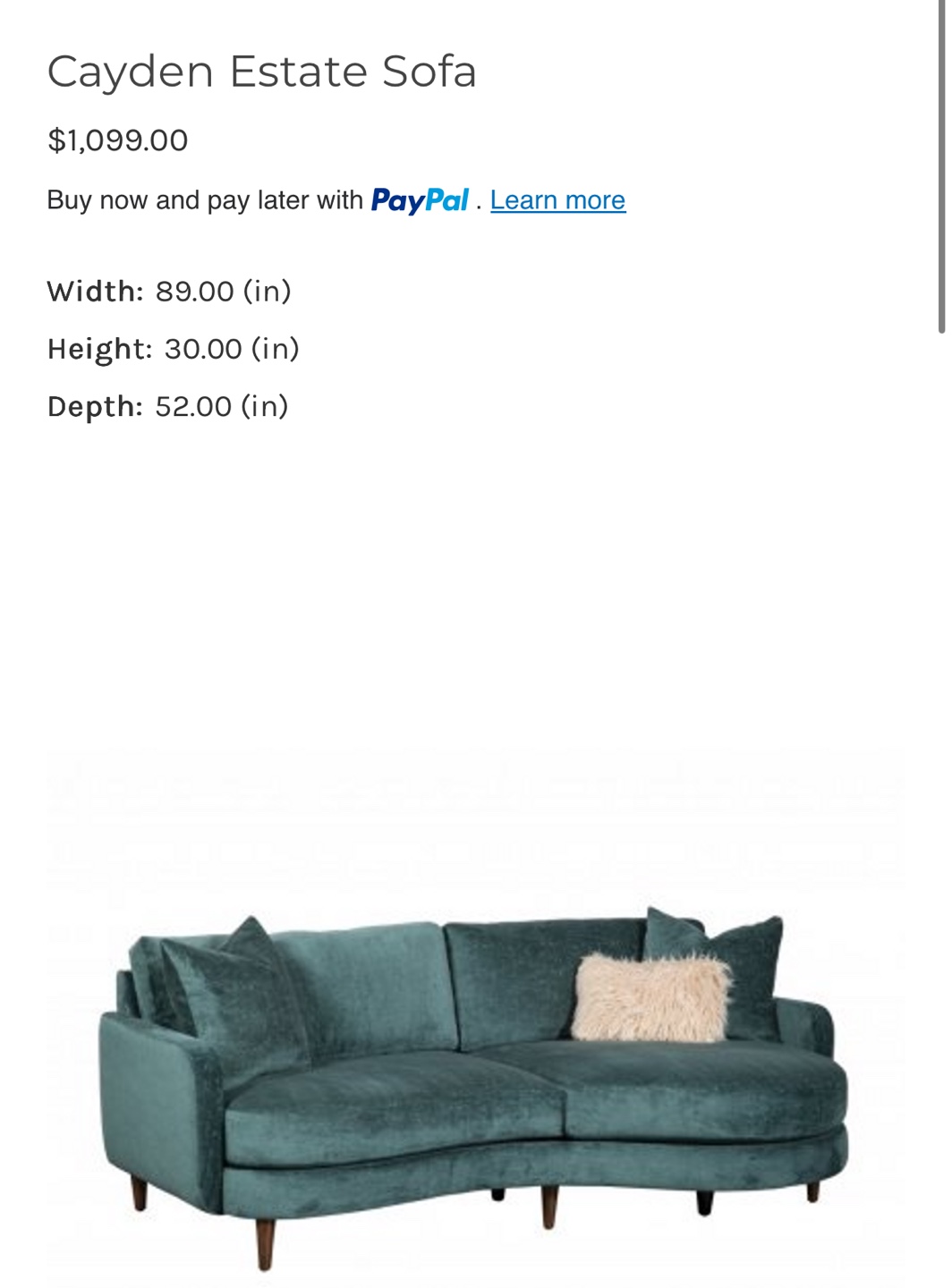 Cayden Estate Sofa - photo 4
