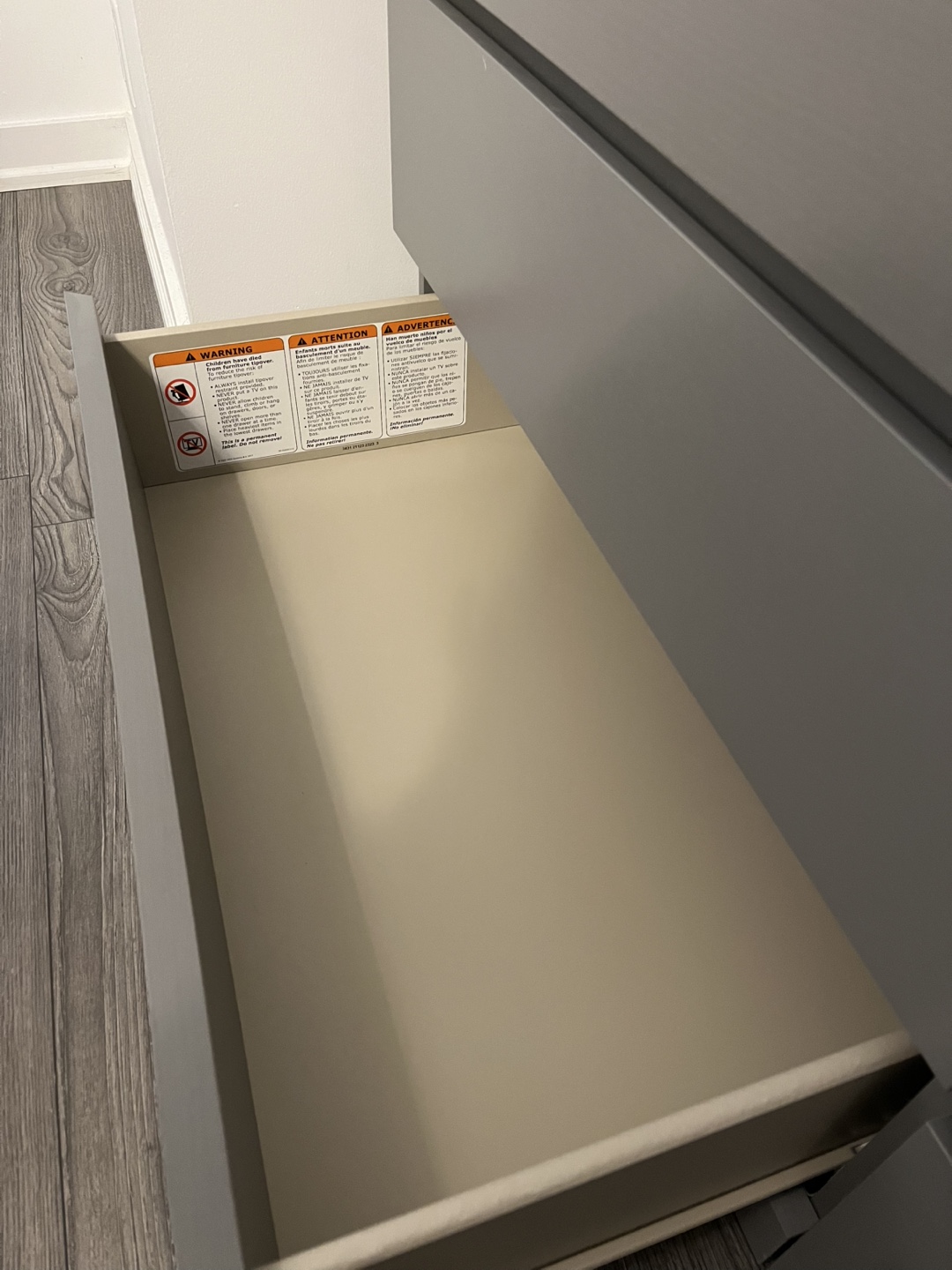 Gray Six-Drawer Dresser - photo 3