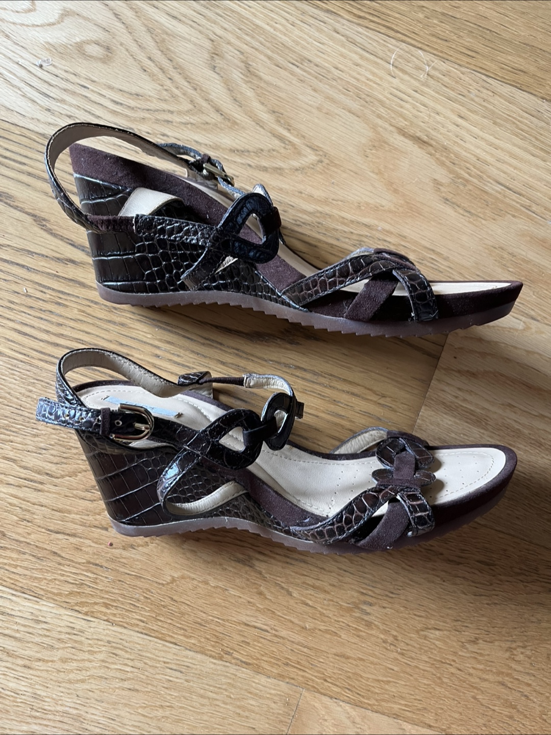 Geox Respira brown Italian leather sandals EU41 - photo 4