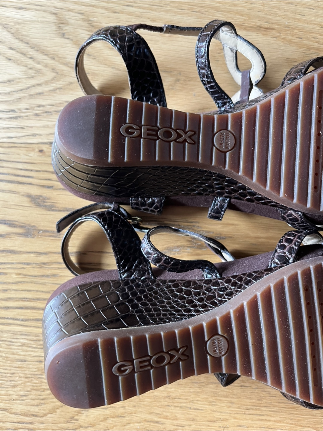 Geox Respira brown Italian leather sandals EU41 - photo 5