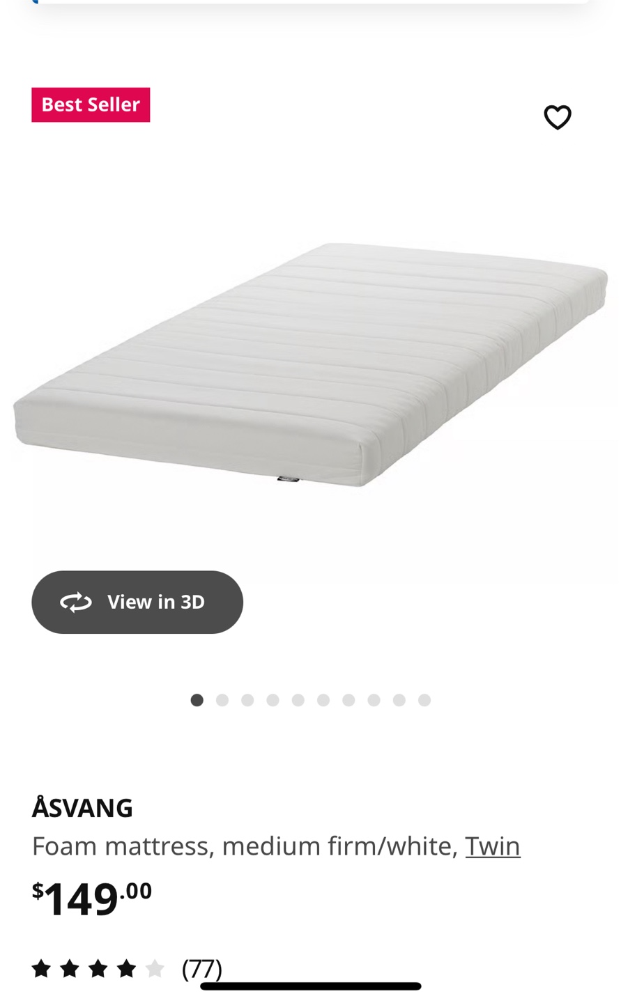 Twin Size Foam Mattress