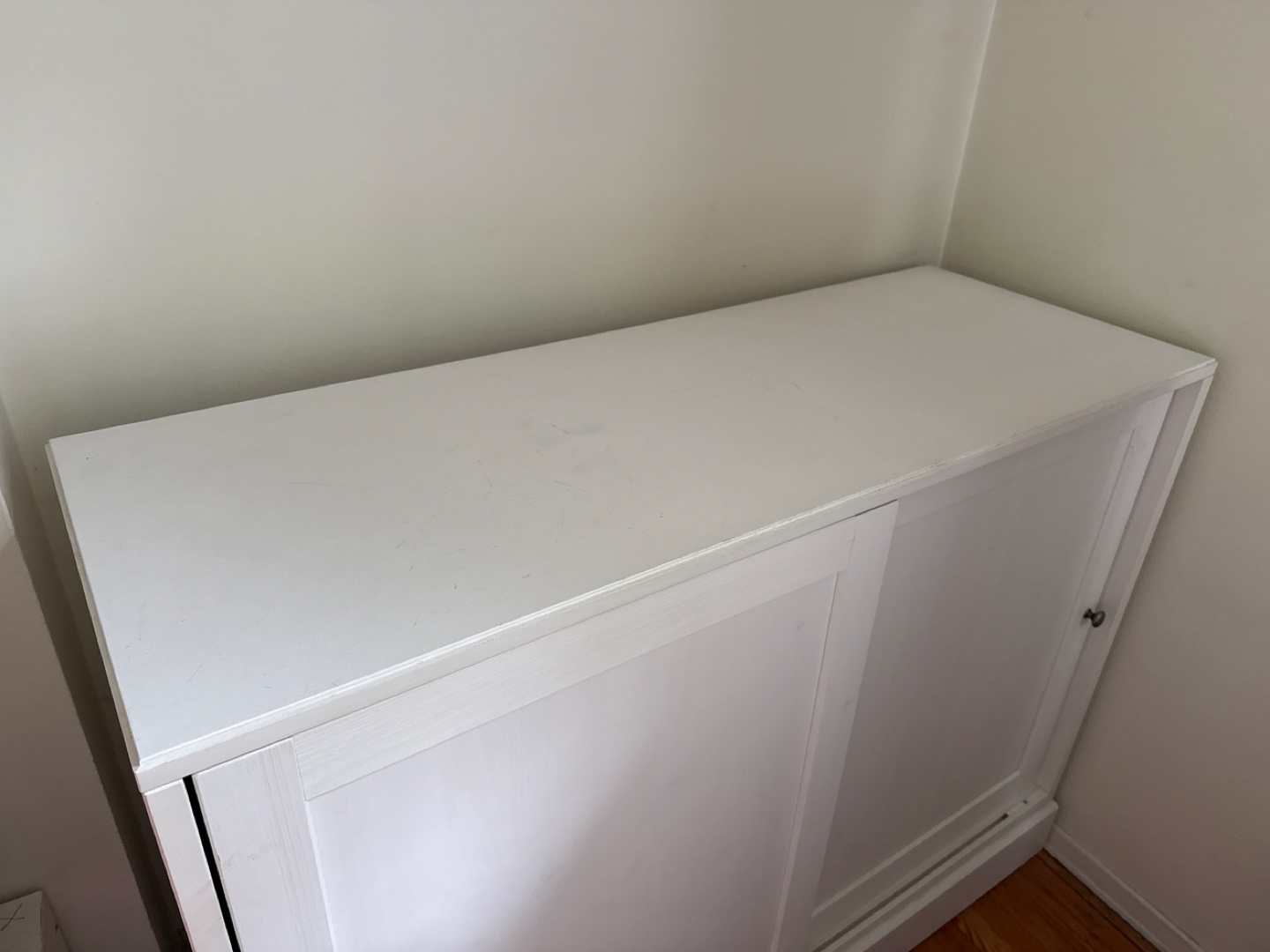 White Cabinet with Sliding Doors - photo 3
