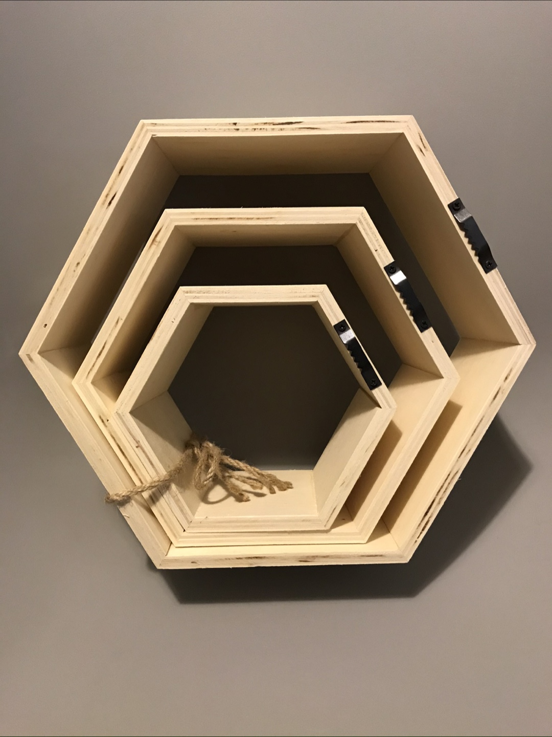 Honeycomb Style Wall Shelves