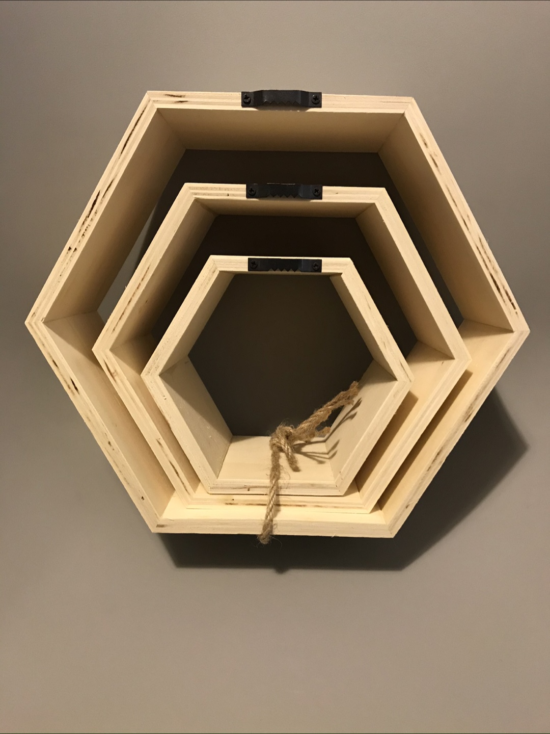 Honeycomb Style Wall Shelves - photo 2