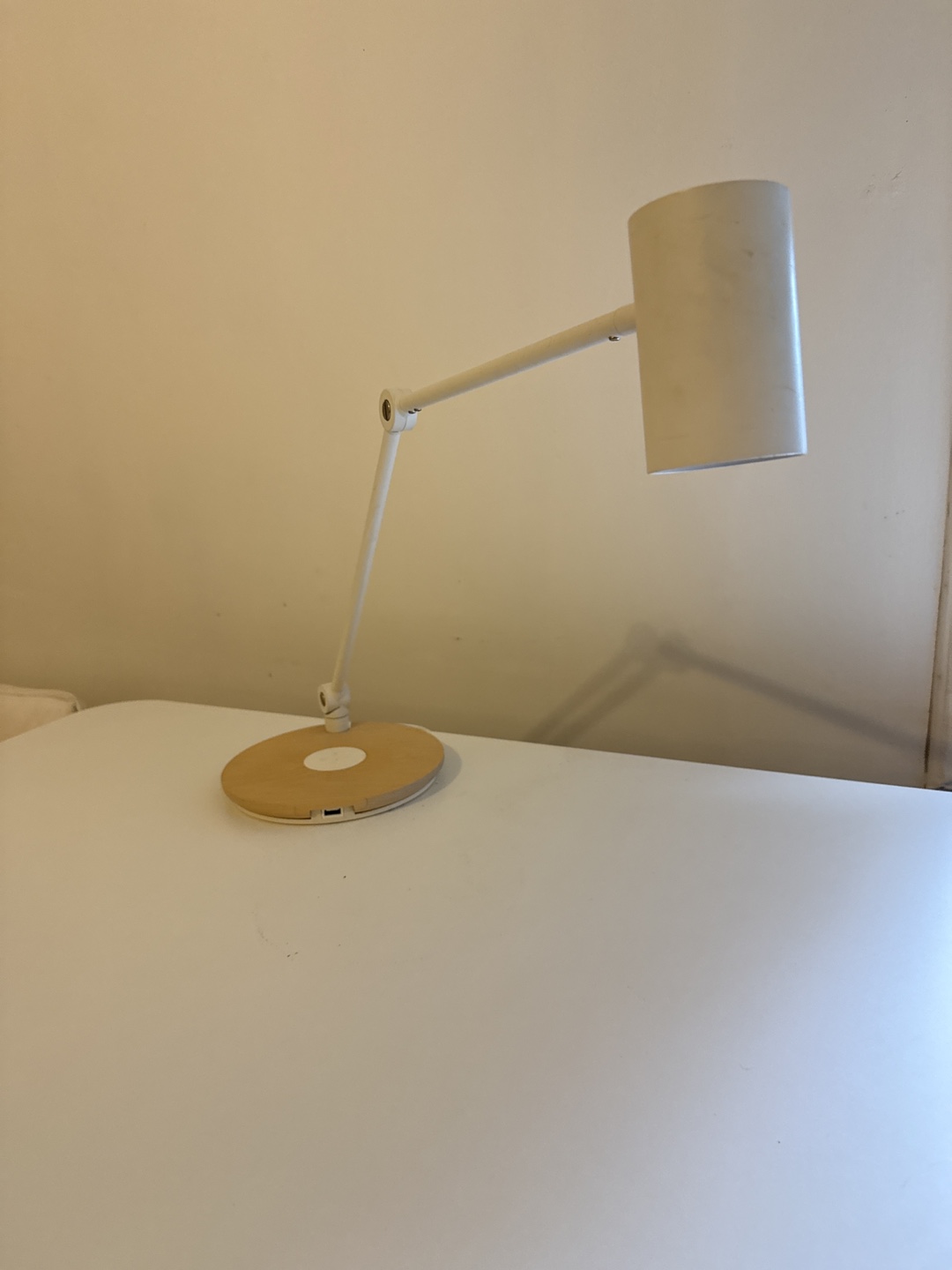 Workspace with desk, lamp and a chair - photo 5