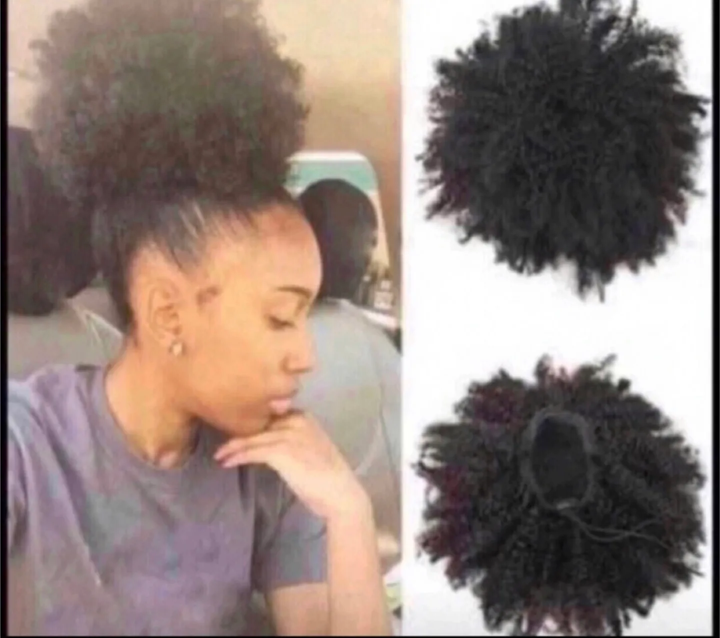 $5 each Afro Ponytail.  Moving Sales. Pick up today thumbnail