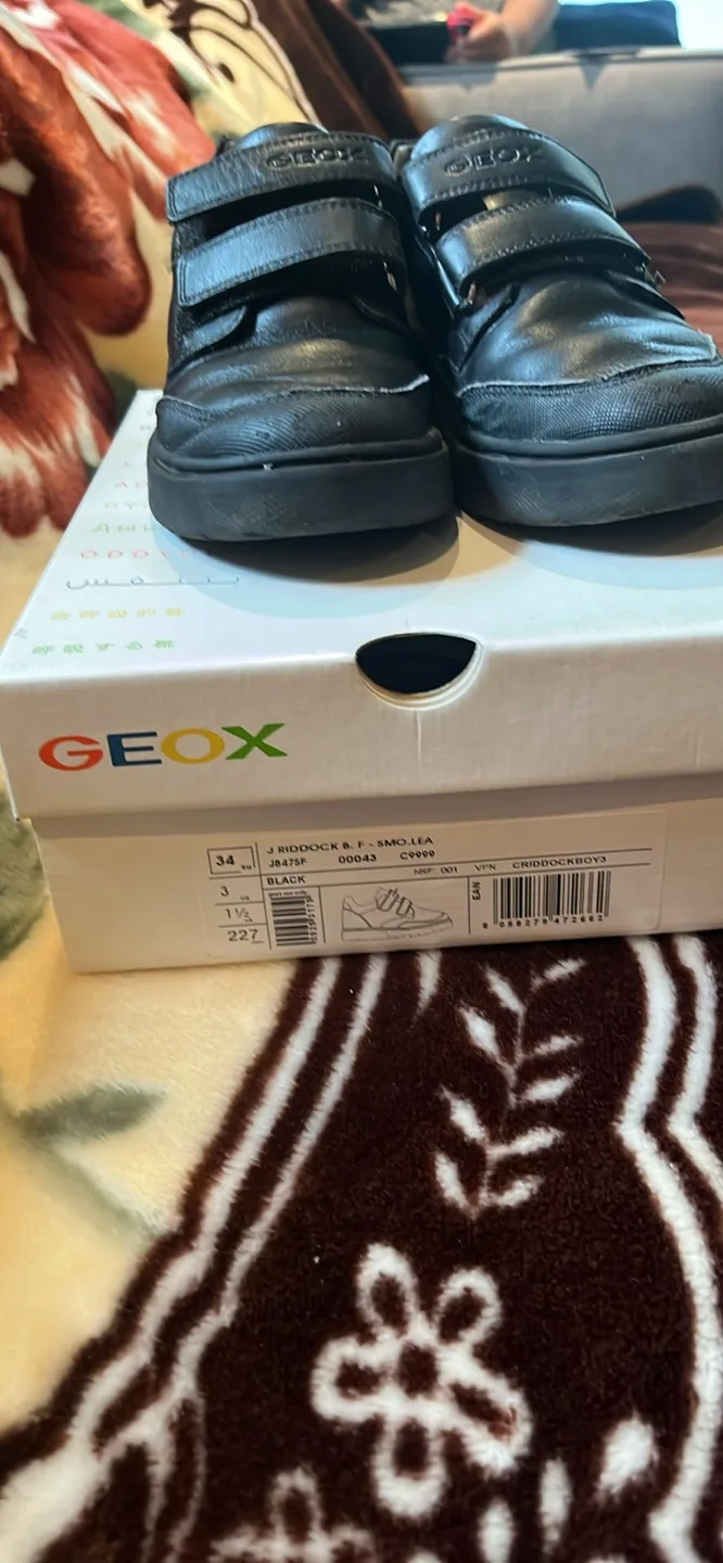 Geox Black Leather Boots thumbnail