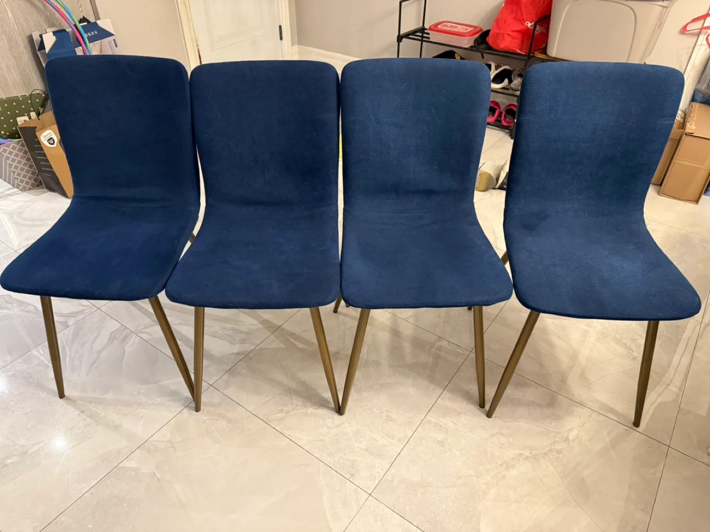 Wayfair Set of 4 Blue Dining Chairs thumbnail