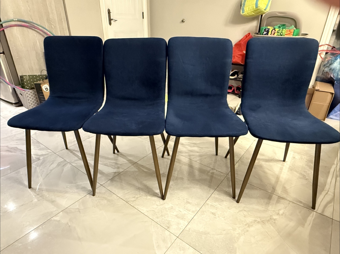 Wayfair Set of 4 Blue Dining Chairs - photo 2