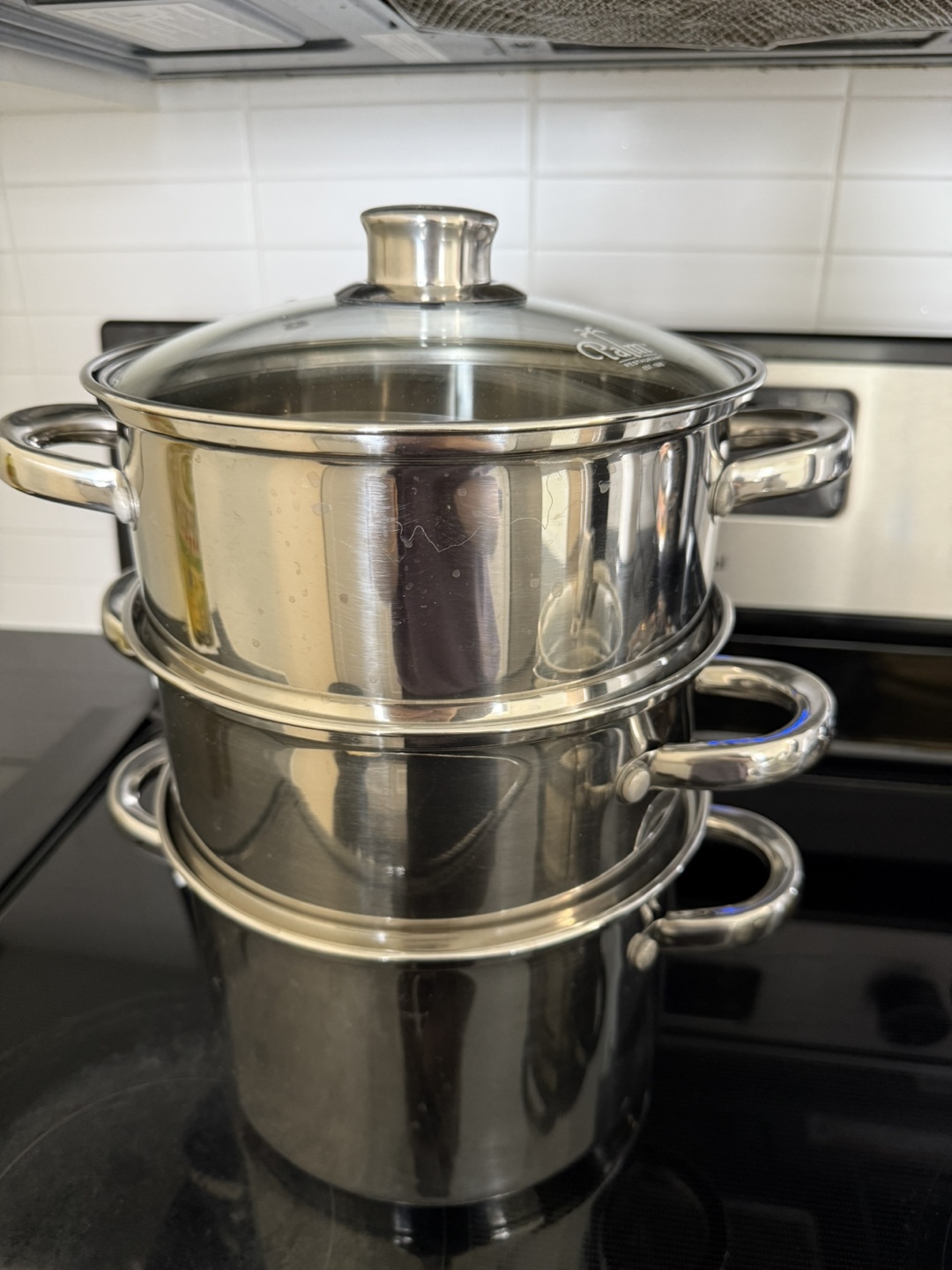 Palm Restaurant 3-Tier Steamer Pot Set