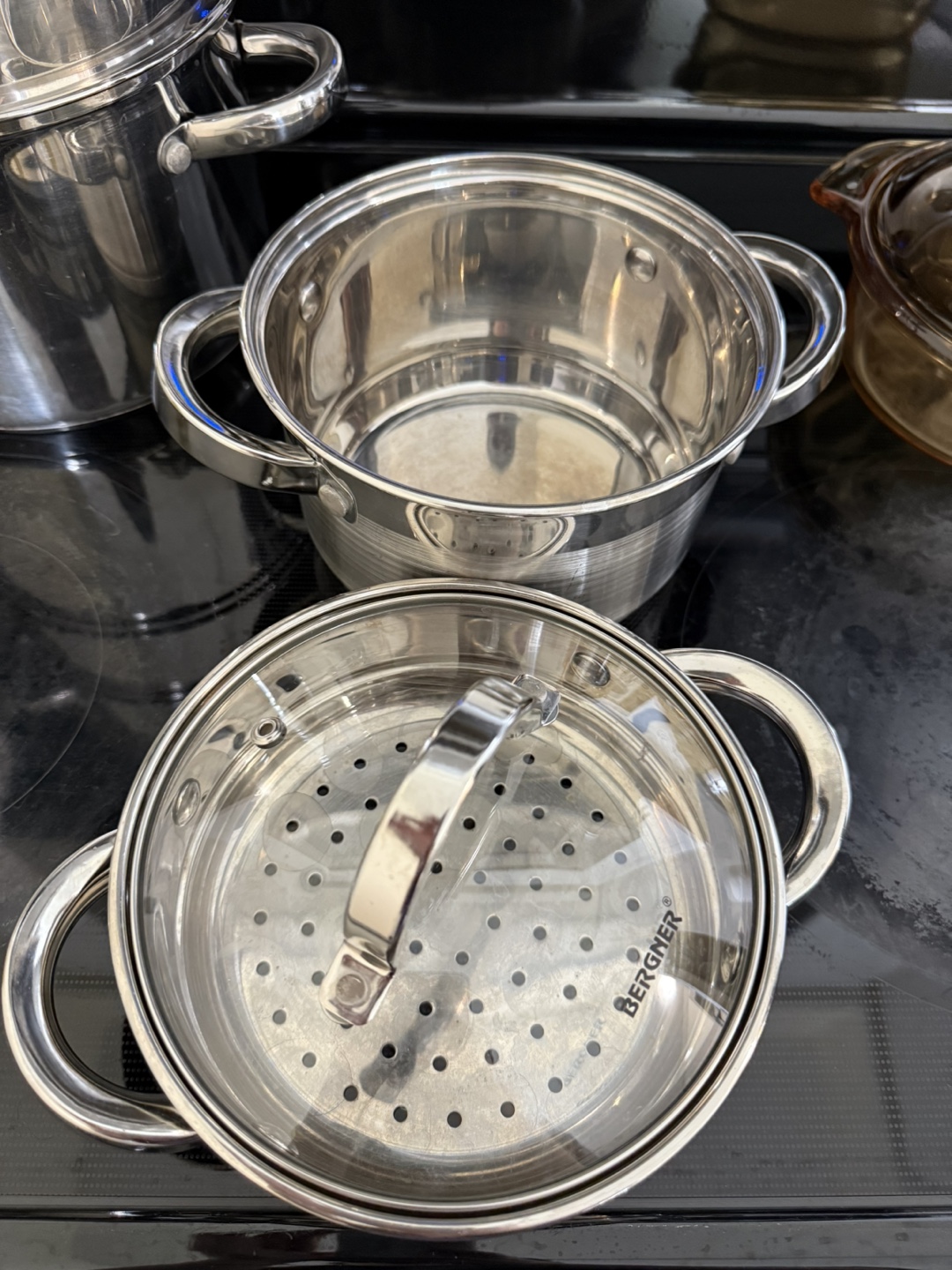 BERGNER Stainless Steel Steamer Set - photo 2