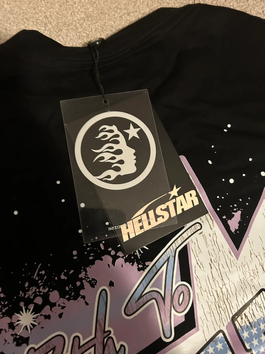 Hellstar Black T-Shirt with Graphics - New with Tags image indicator(5)