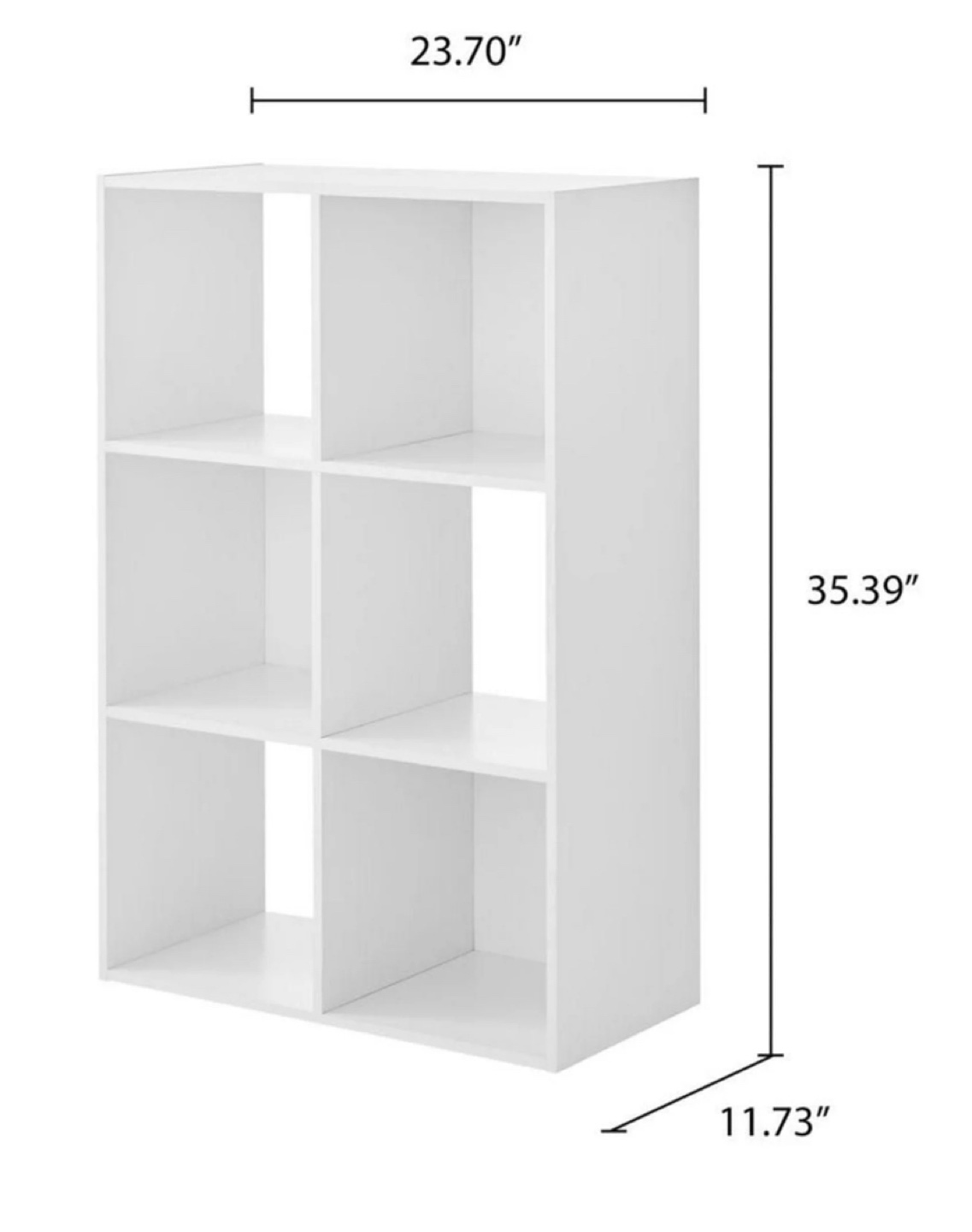 Mainstays 6-Cube Organizer, Multiple Colors, 6 storage shelves - photo 2