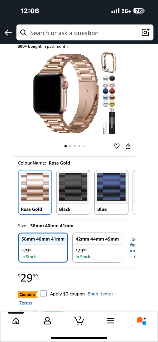 Apple Rose Gold Watch Band 38mm 44mm 41mm - photo 4