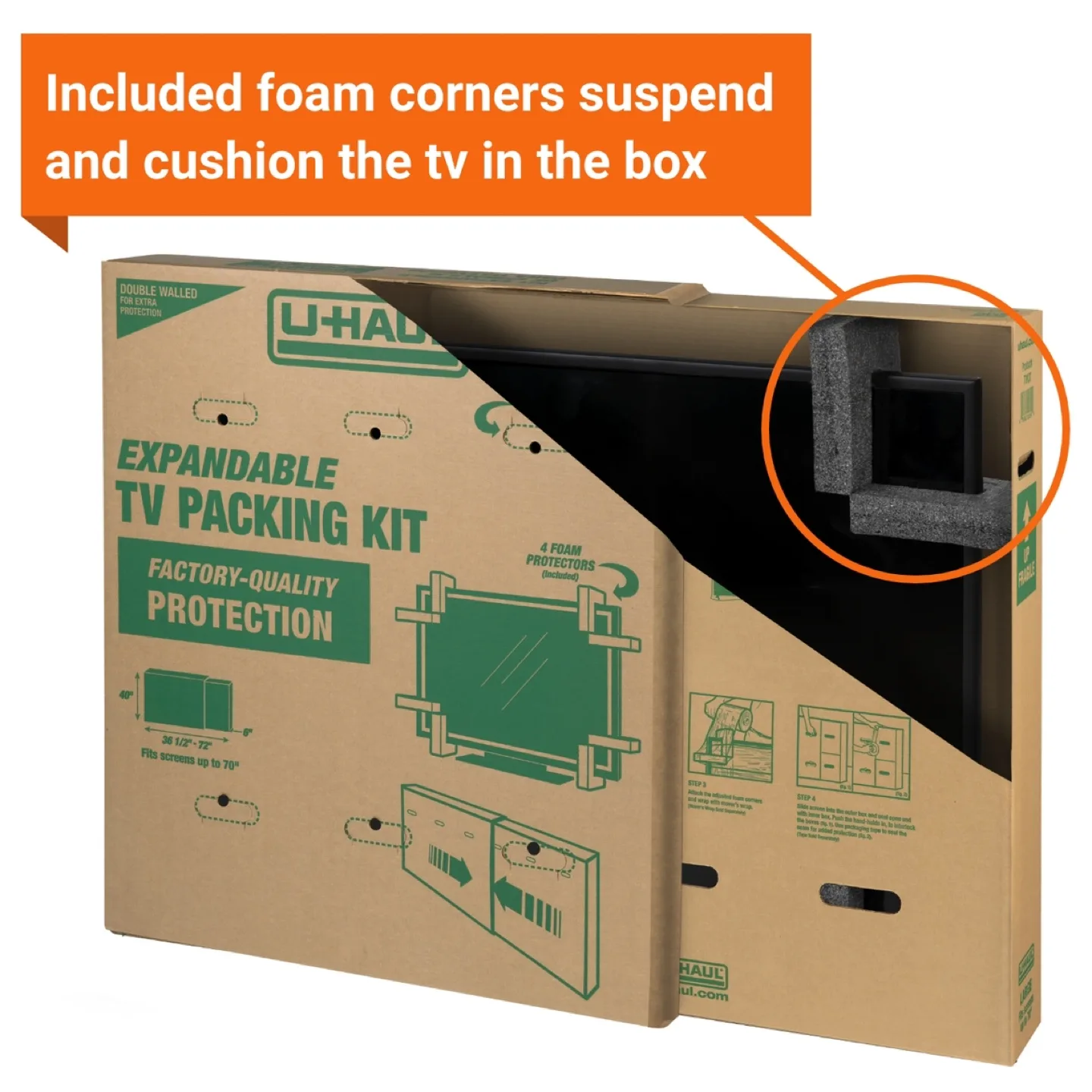 U-Haul Expandable TV Packing Kit- large image indicator(3)