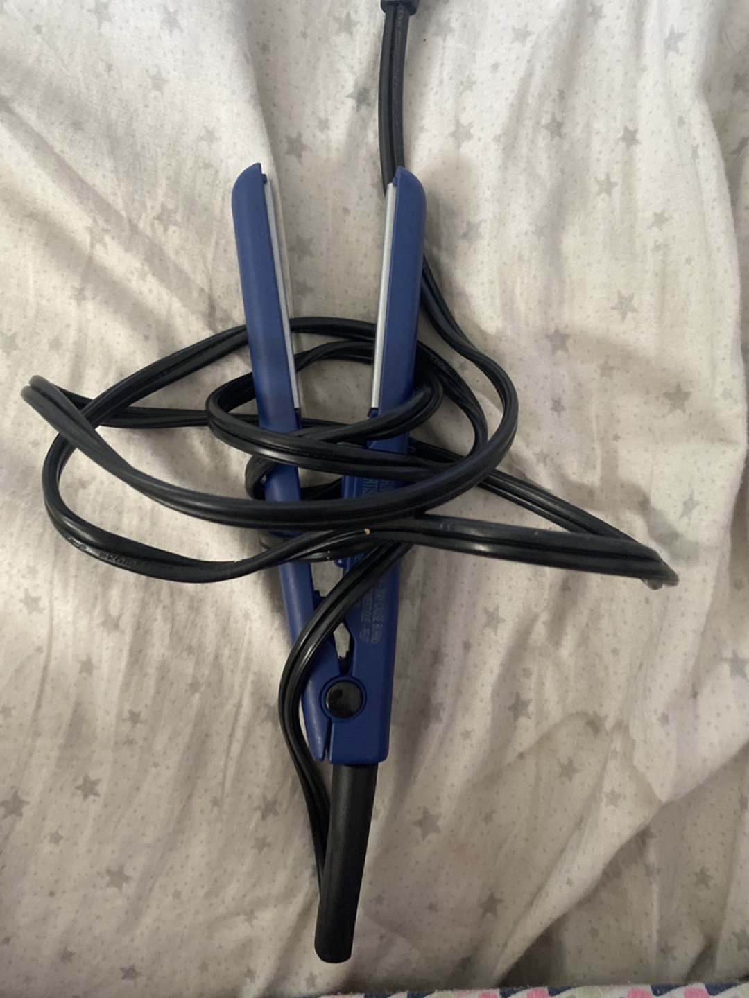 Blue and Black Hair Straightener
