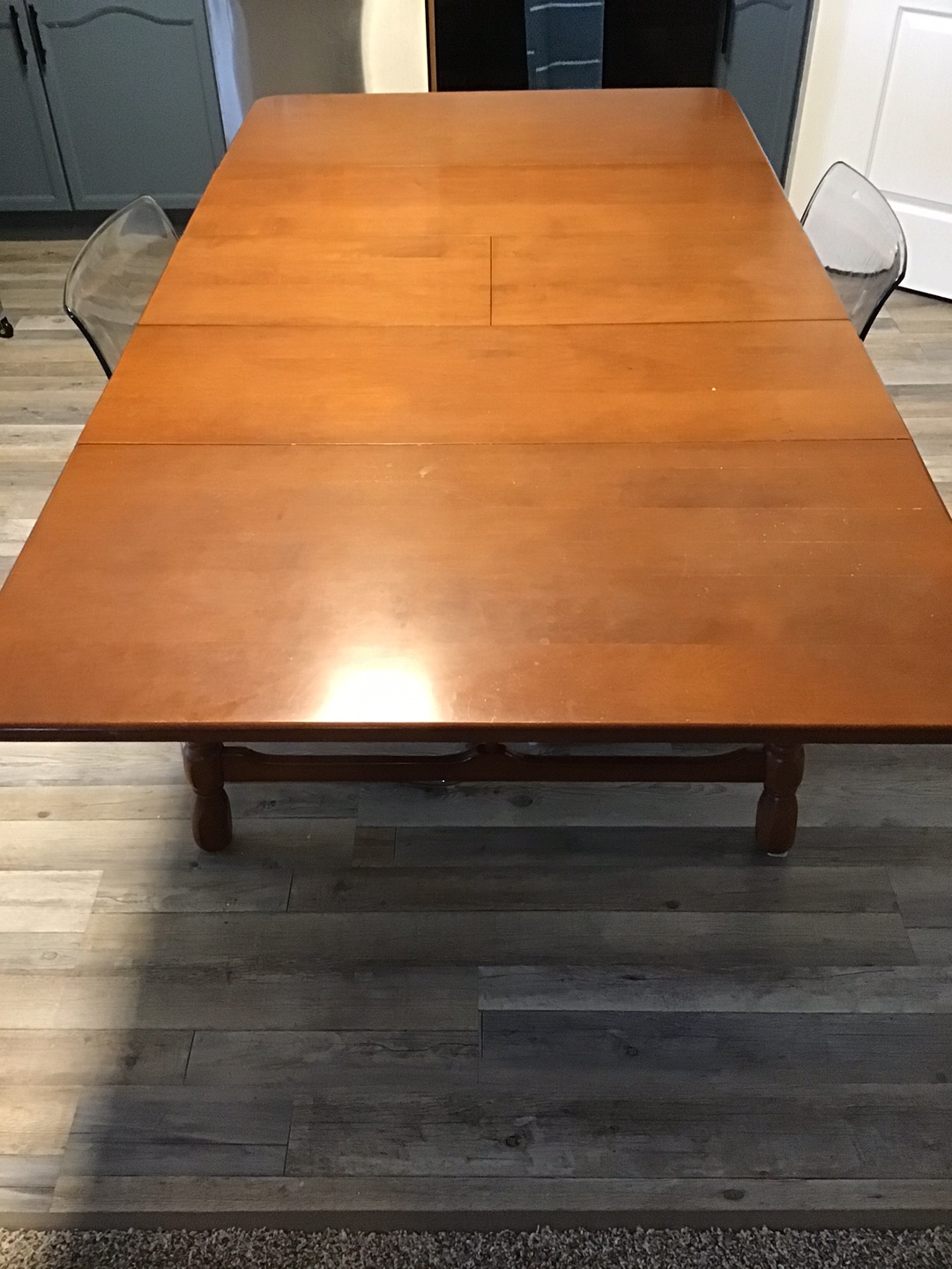 Solid Wood Drop Leaf Dining Table - photo 3