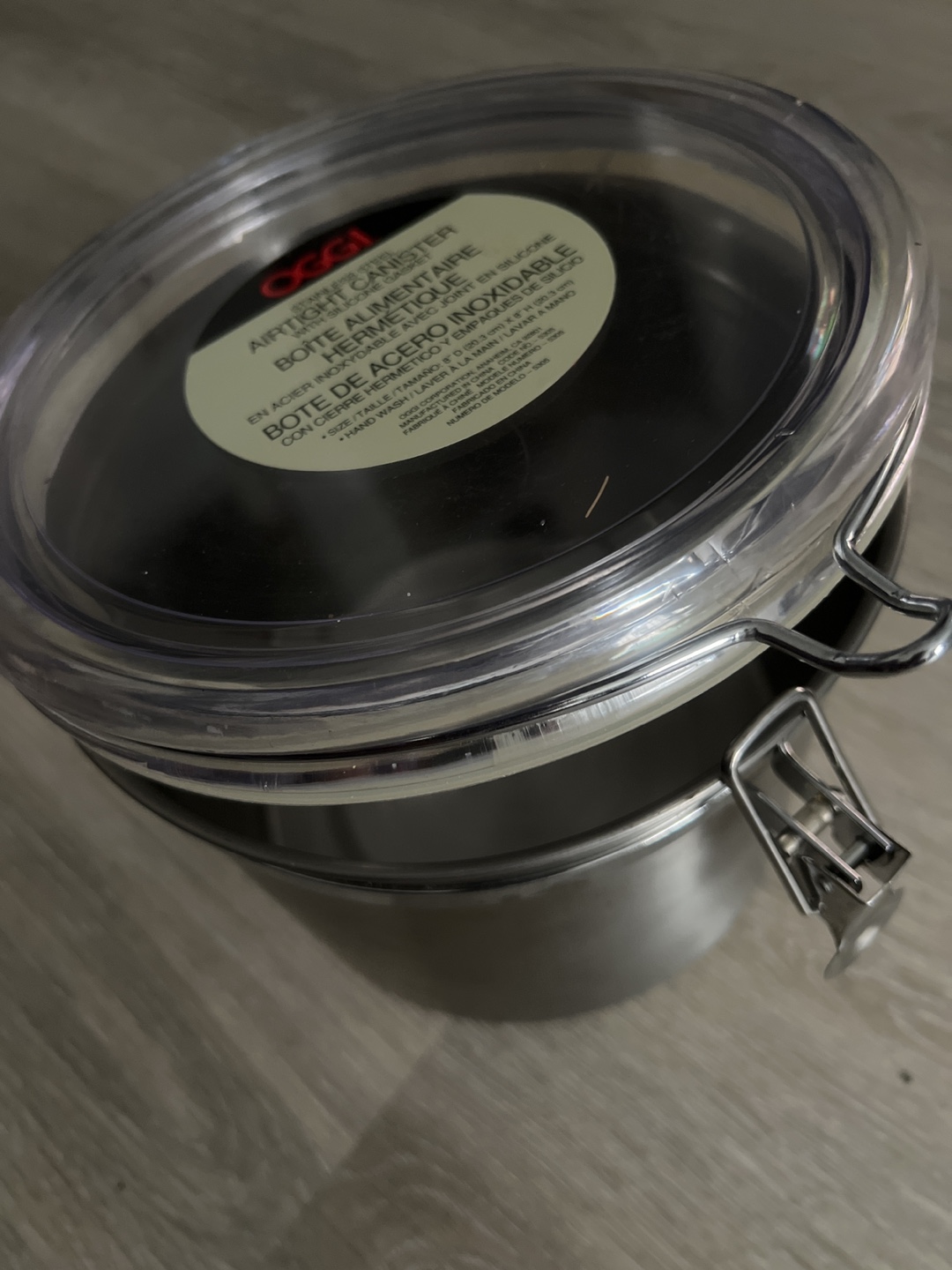 Stainless Steel Airtight Canister