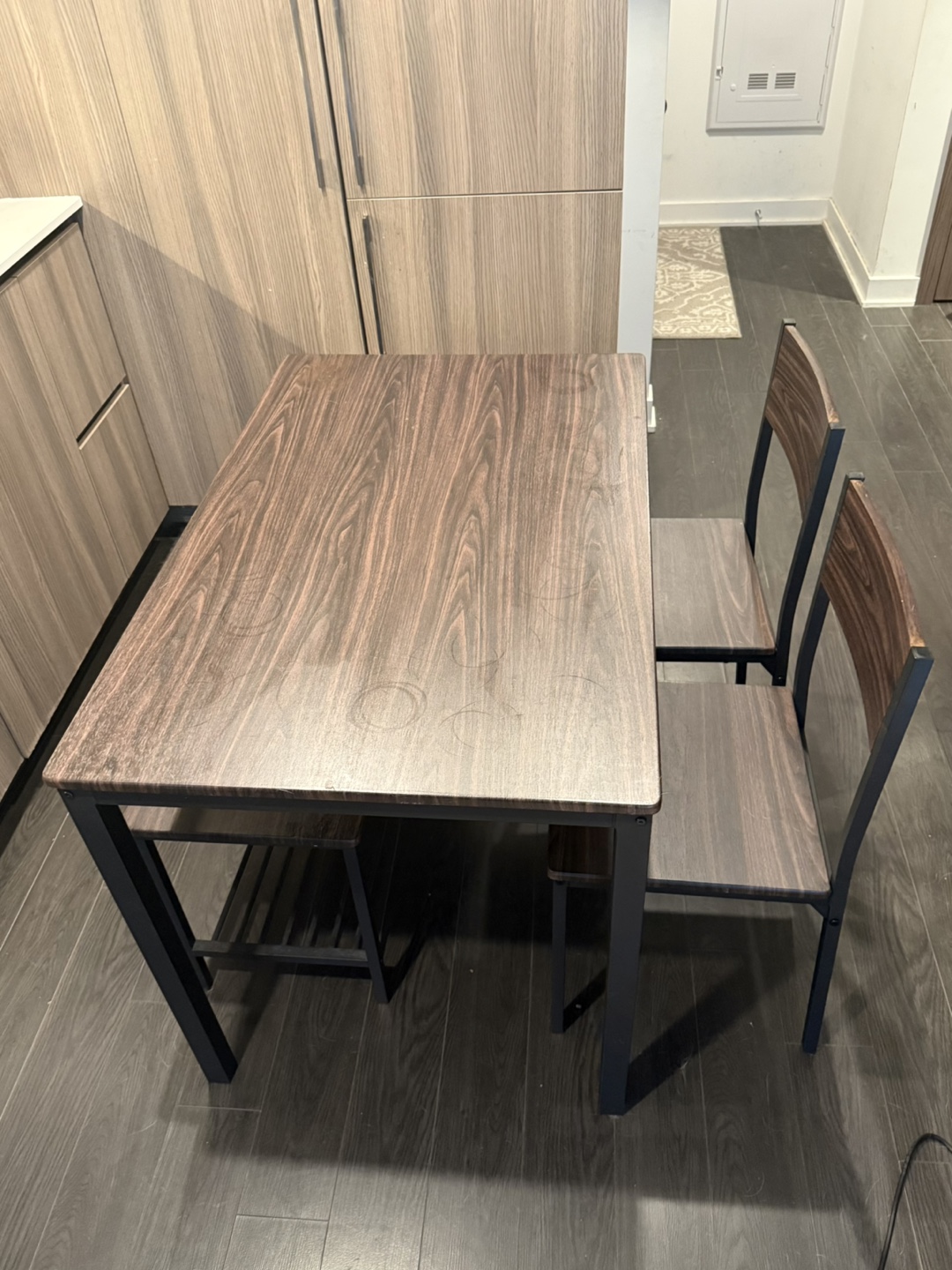 Dining Table Set - Table, Bench, 2 Chairs