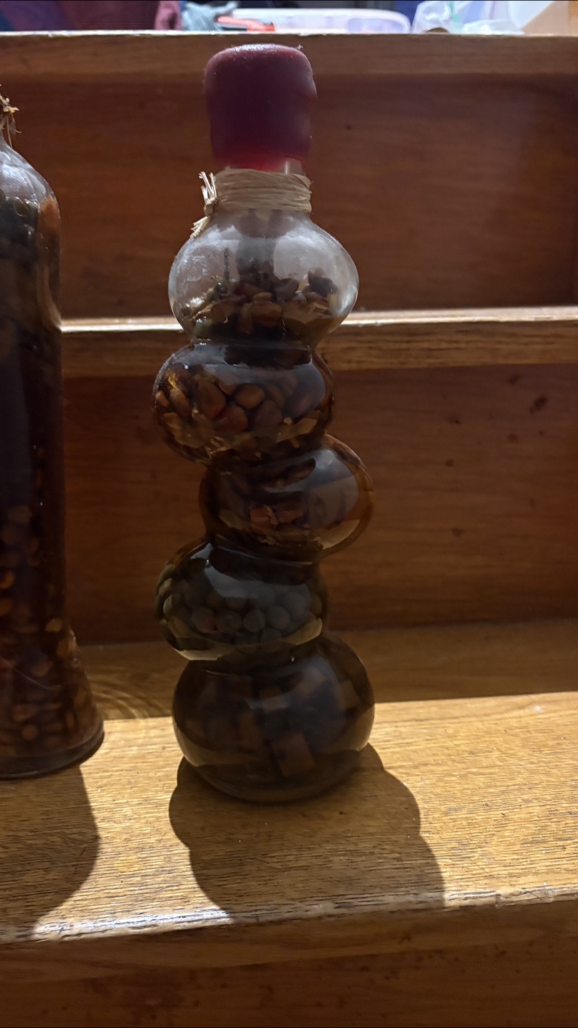 🥕 Unique vintage Glass Bottles 40 yr old