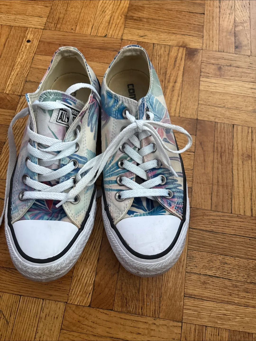 Converse All Star Floral Print Sneakers thumbnail